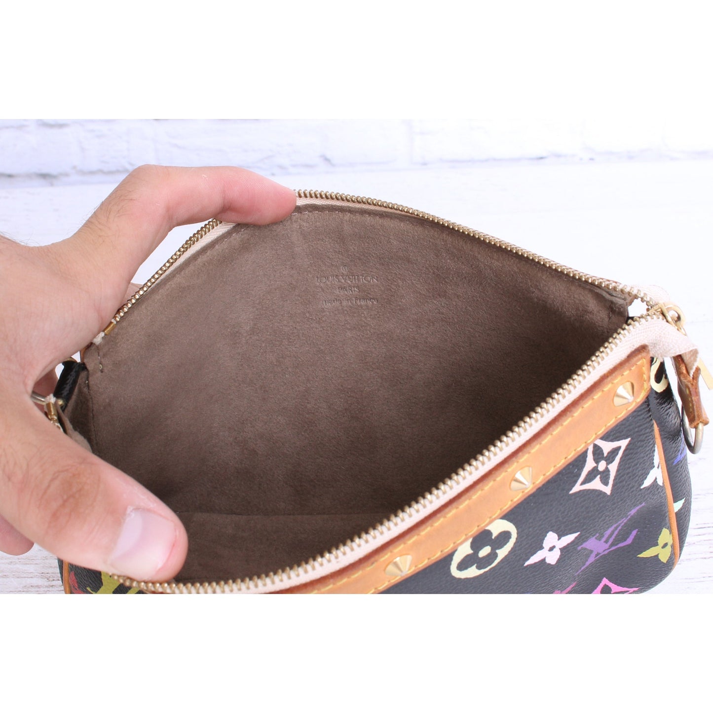 Louis Vuitton Pochette Accessoires Black Multicolor Crossbody & Clutch