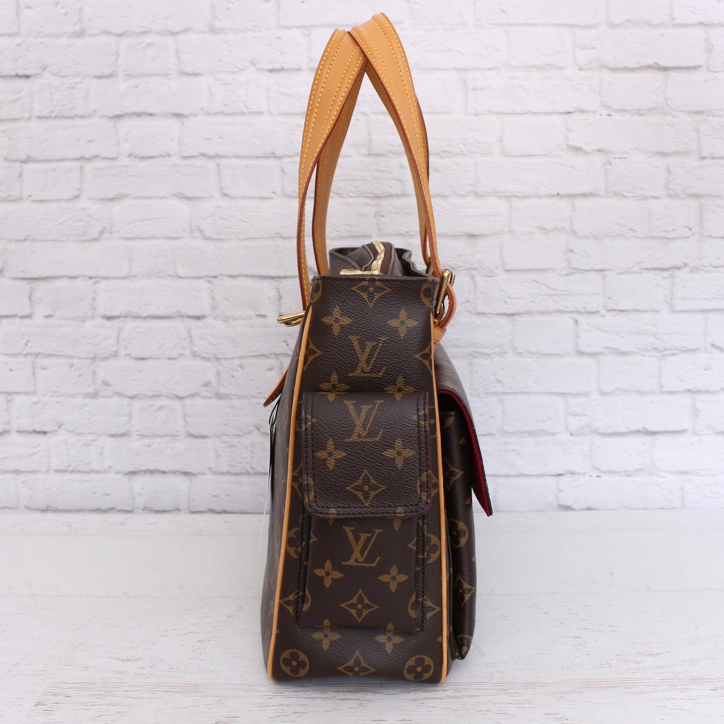 Louis Vuitton Multiple Cite Purse Monogram Bag Pochette Travel Canvas A4995