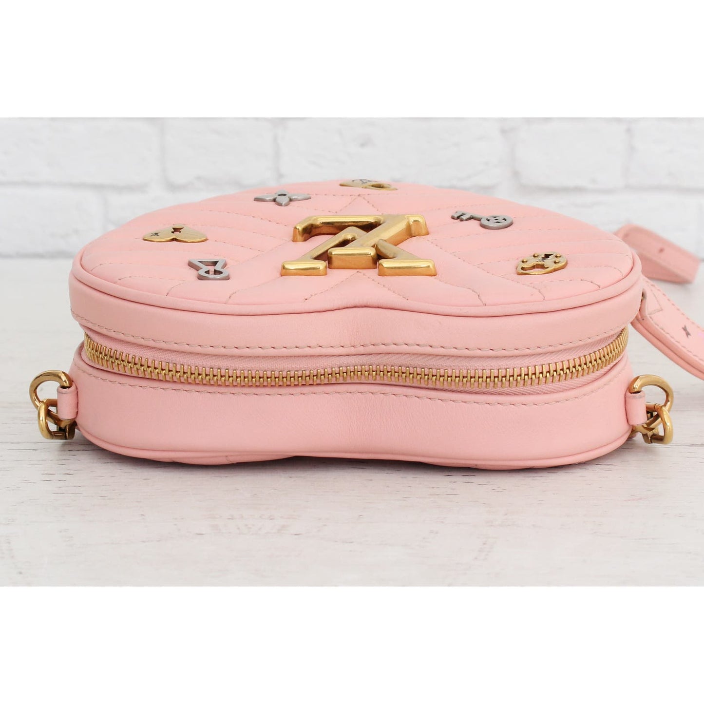 Louis Vuitton New Wave Lovelock Heart Pink Calfskin Limited Crossbody