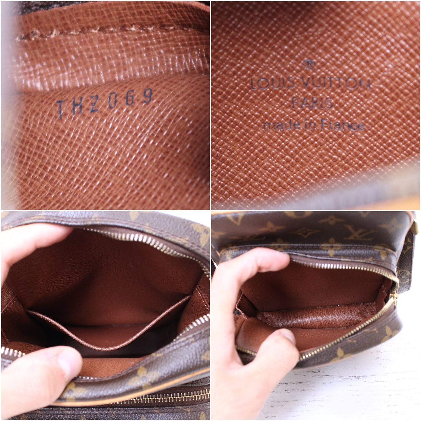 Louis Vuitton Amazon Crossbody Monogram Shoulder Bag Leather Small Purse A4067