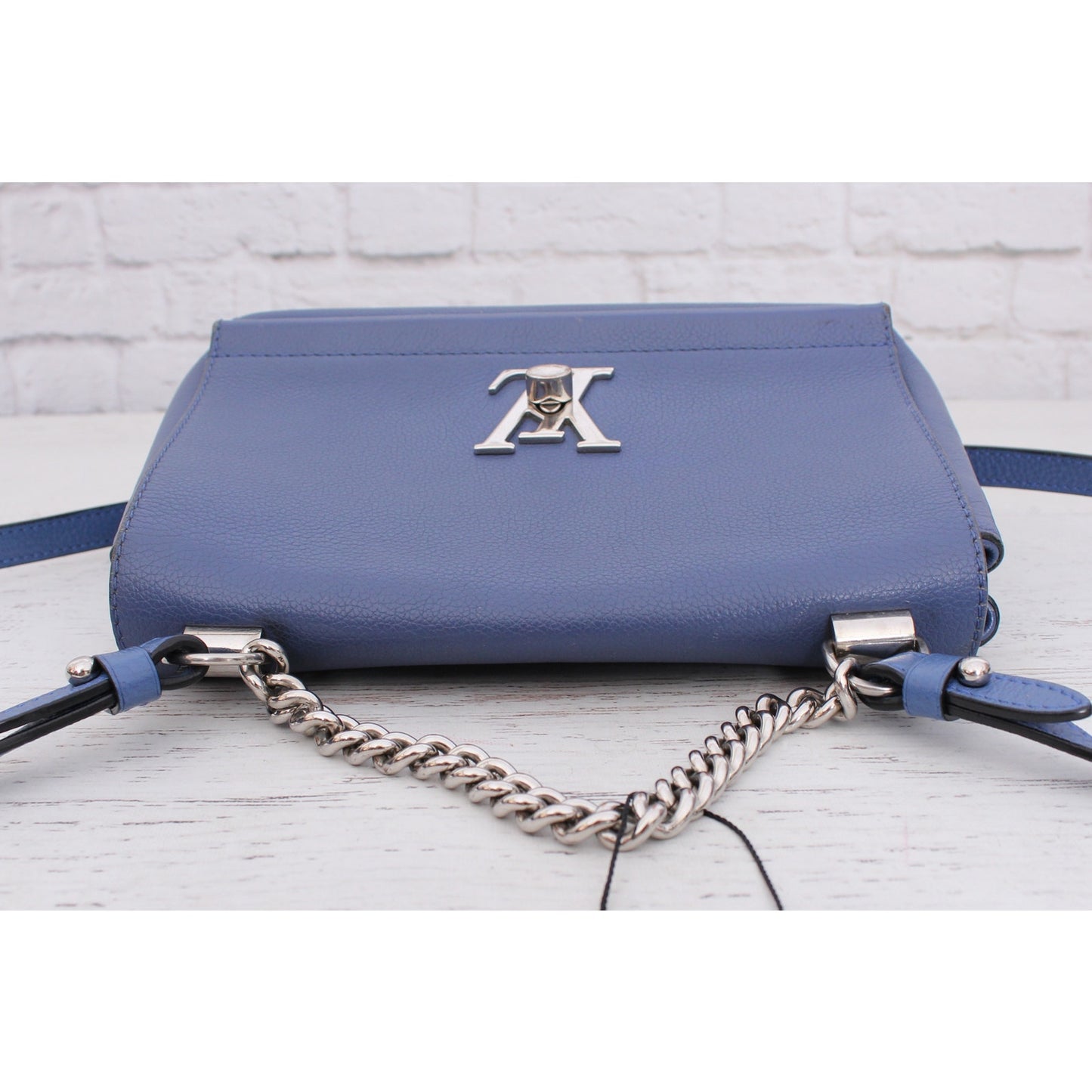 Louis Vuitton Lockme II BB Blue Calfskin Leather Crossbody & Shoulder A5040