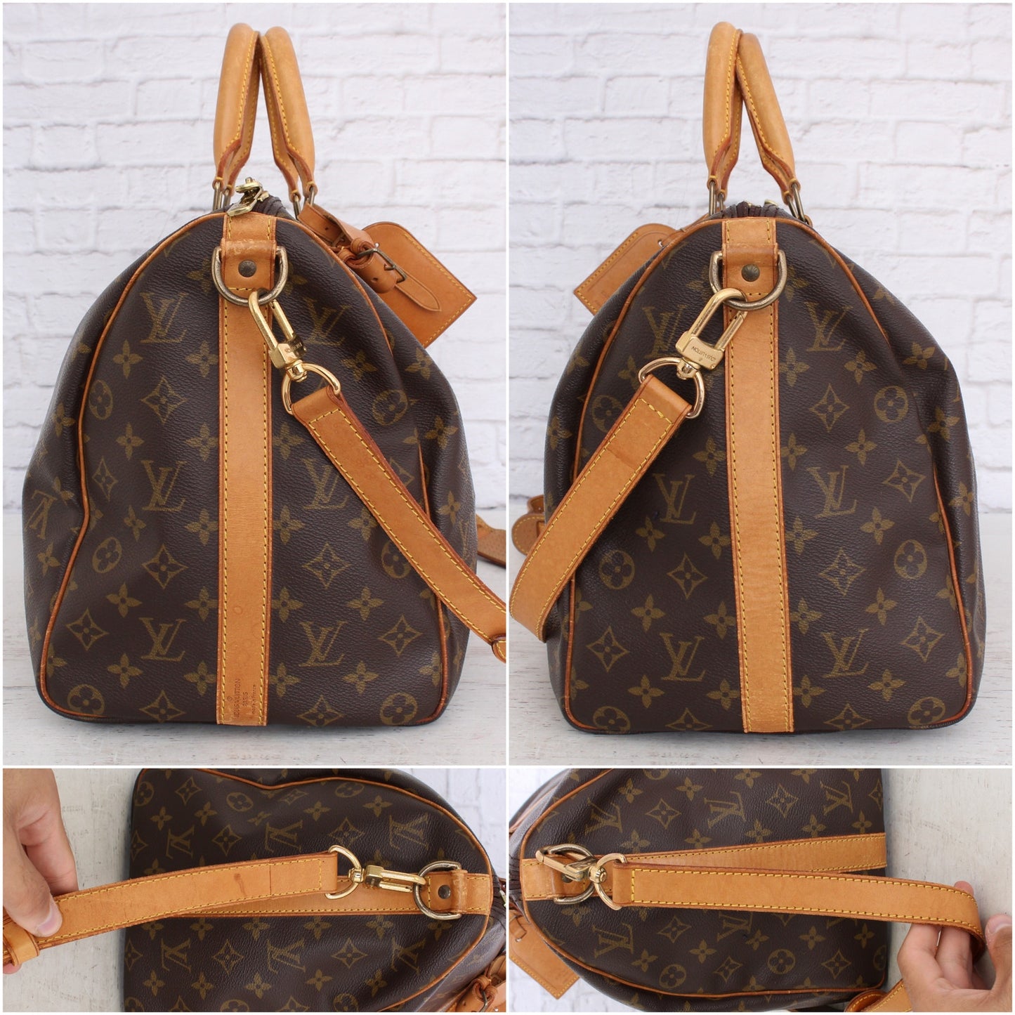 Louis Vuitton Keepall Bandouliere 45 Monogram Duffle Travel Shoulder
