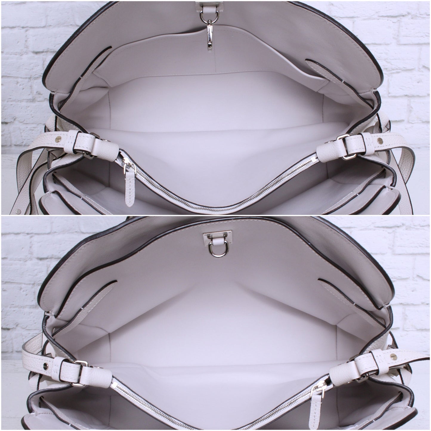 Louis Vuitton Mira MM White Taurillon Satchel Crossbody and Shoulder Purse A4780