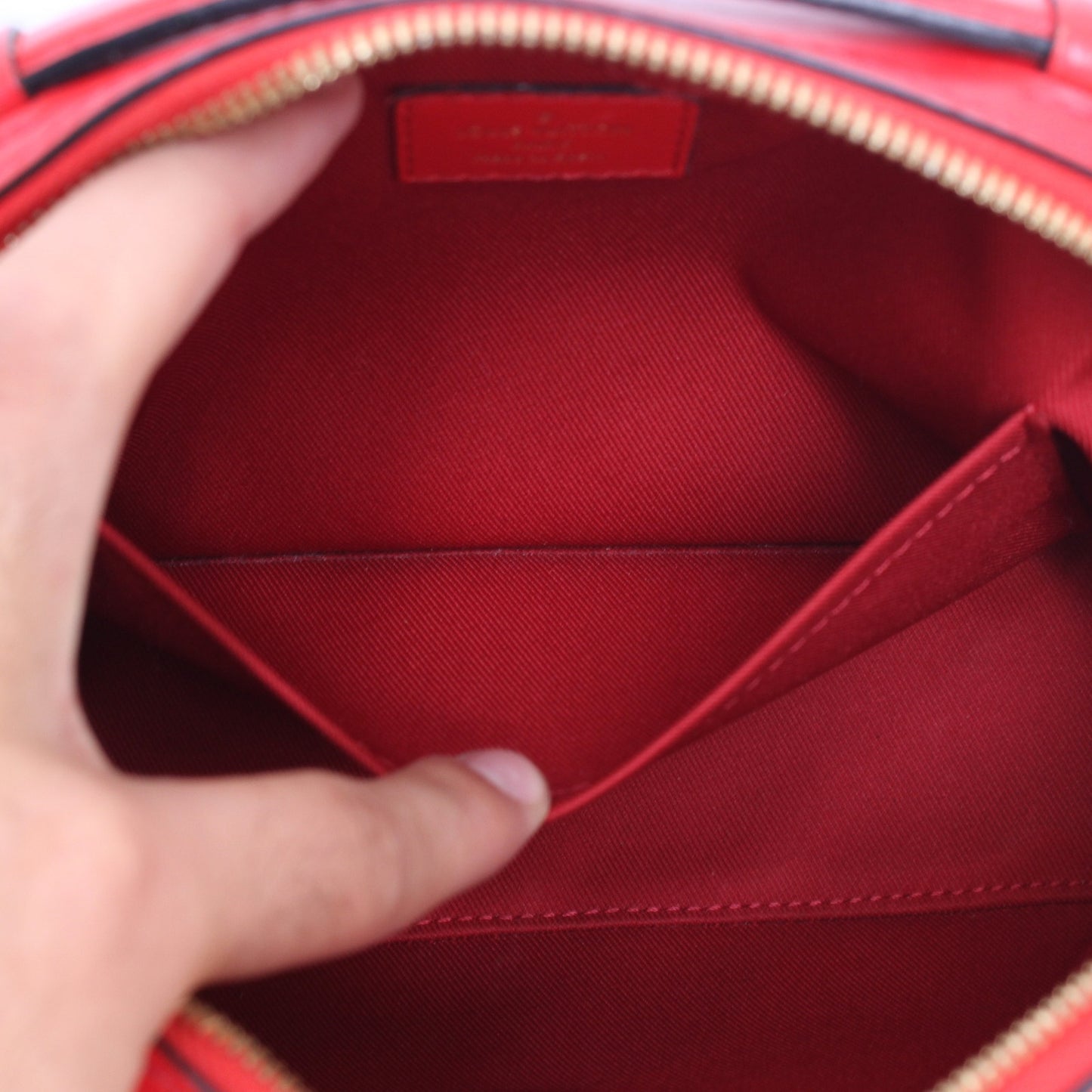 Louis Vuitton Saintonge Monogram Red Crossbody