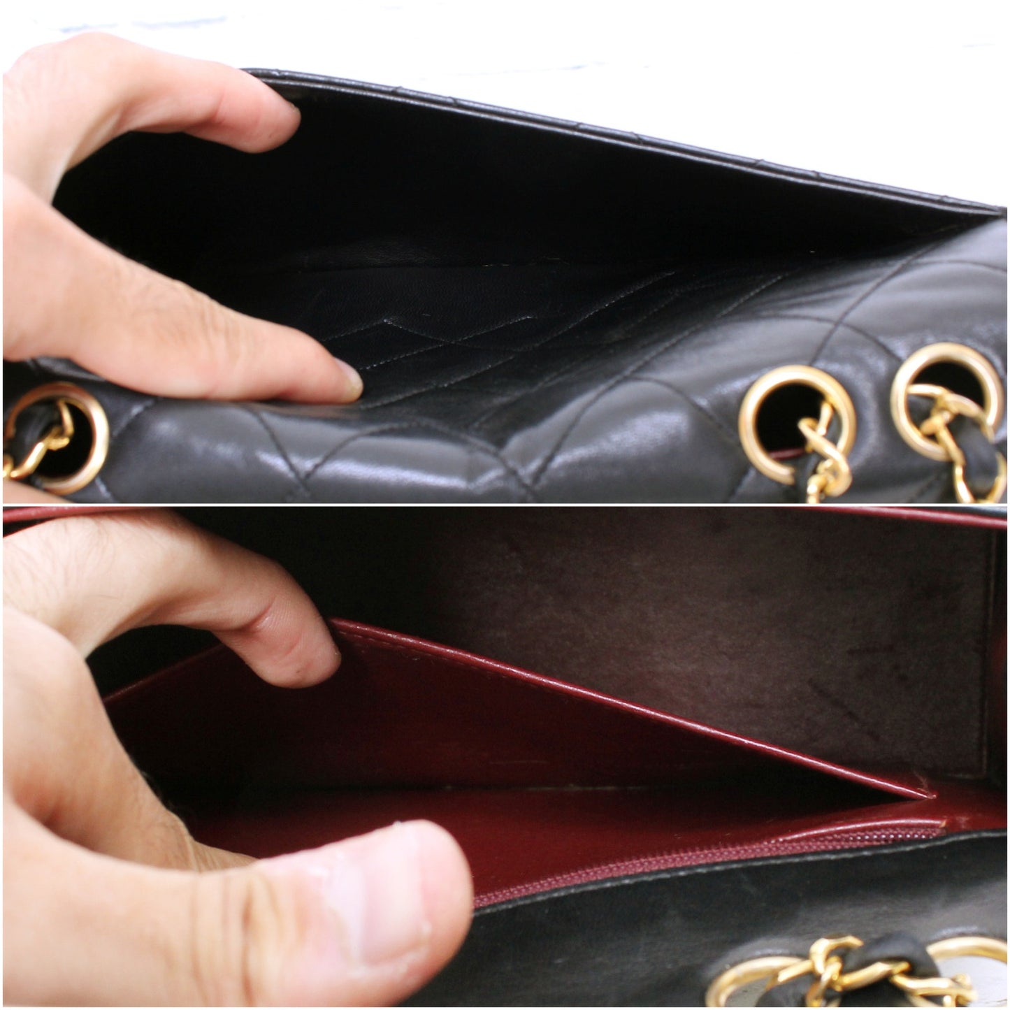 Chanel Mademoiselle Trapezoid Black Lambskin Flap Shoulder Crossbody Bag A5044