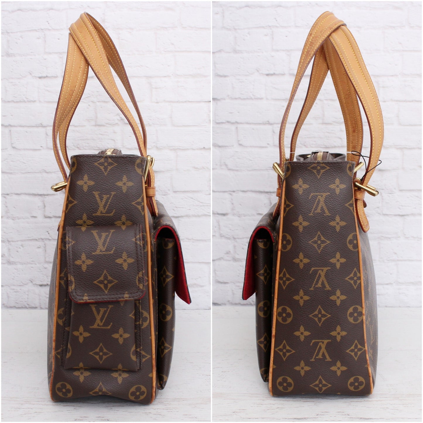Louis Vuitton Multiple Cite Purse Monogram Bag Pochette Travel Canvas A5114