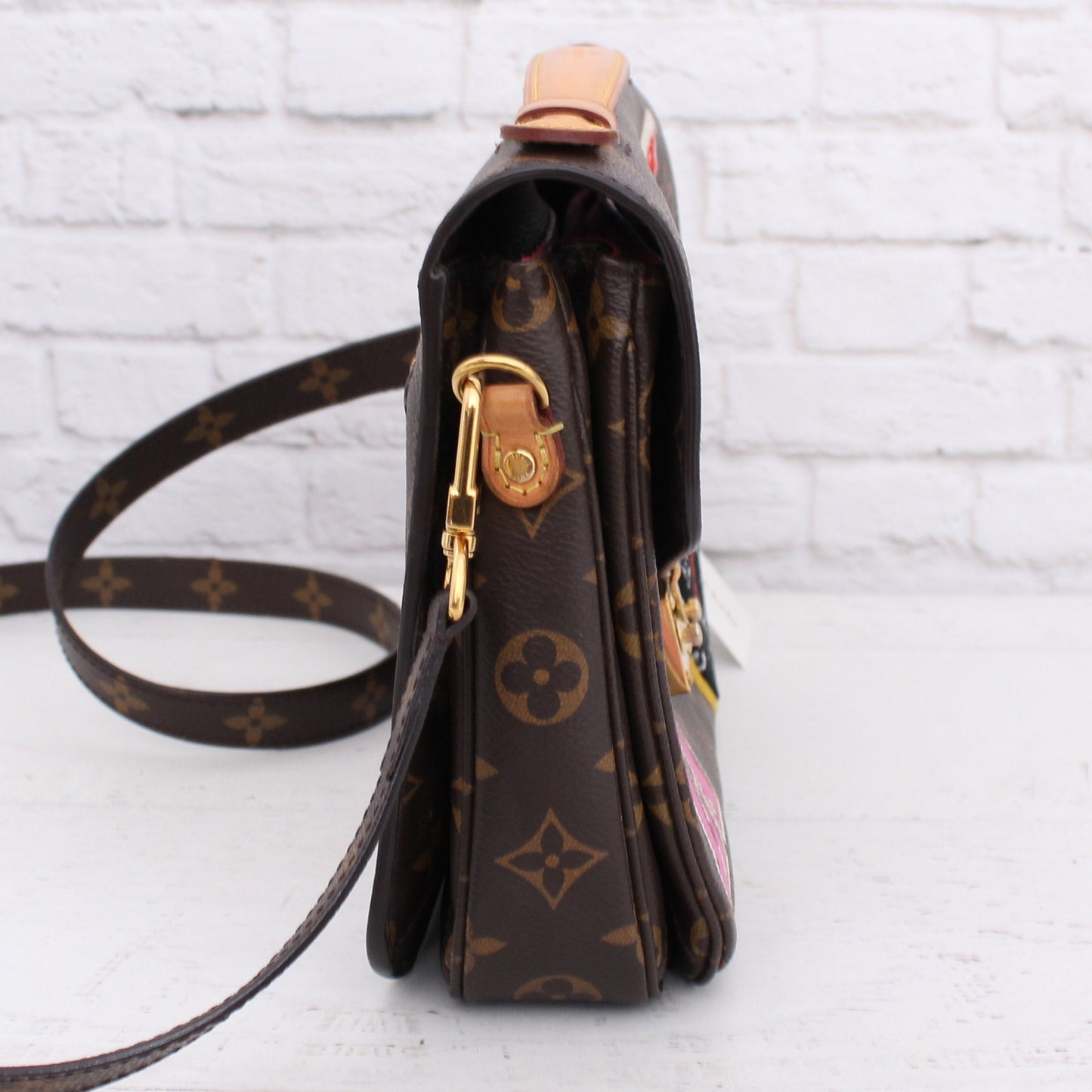 Louis Vuitton Pochette Metis My World Tour Monogram Crossbody Handbag A4606