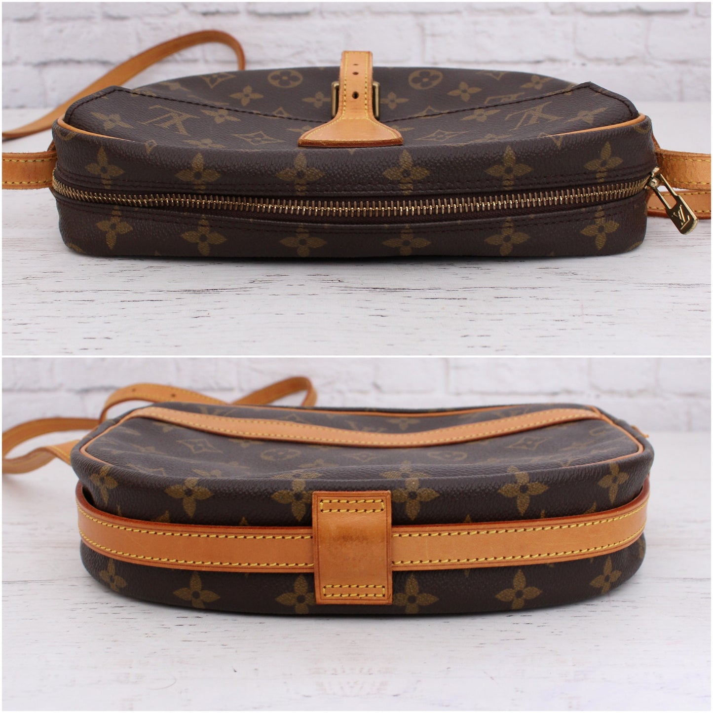 Louis Vuitton Jeune Fille MM Crossbody Purse Messenger Monogram Leather A5016