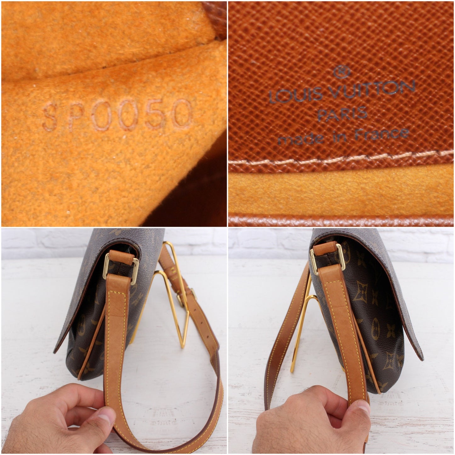Louis Vuitton Musette Tango Short PM Monogram Shoulder Purse Messenger A3403