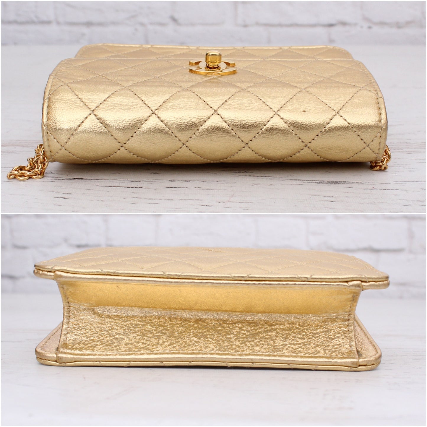 Chanel Half Flap Hold Lambskin Leather Shoulder and Crossbody Purse A4662