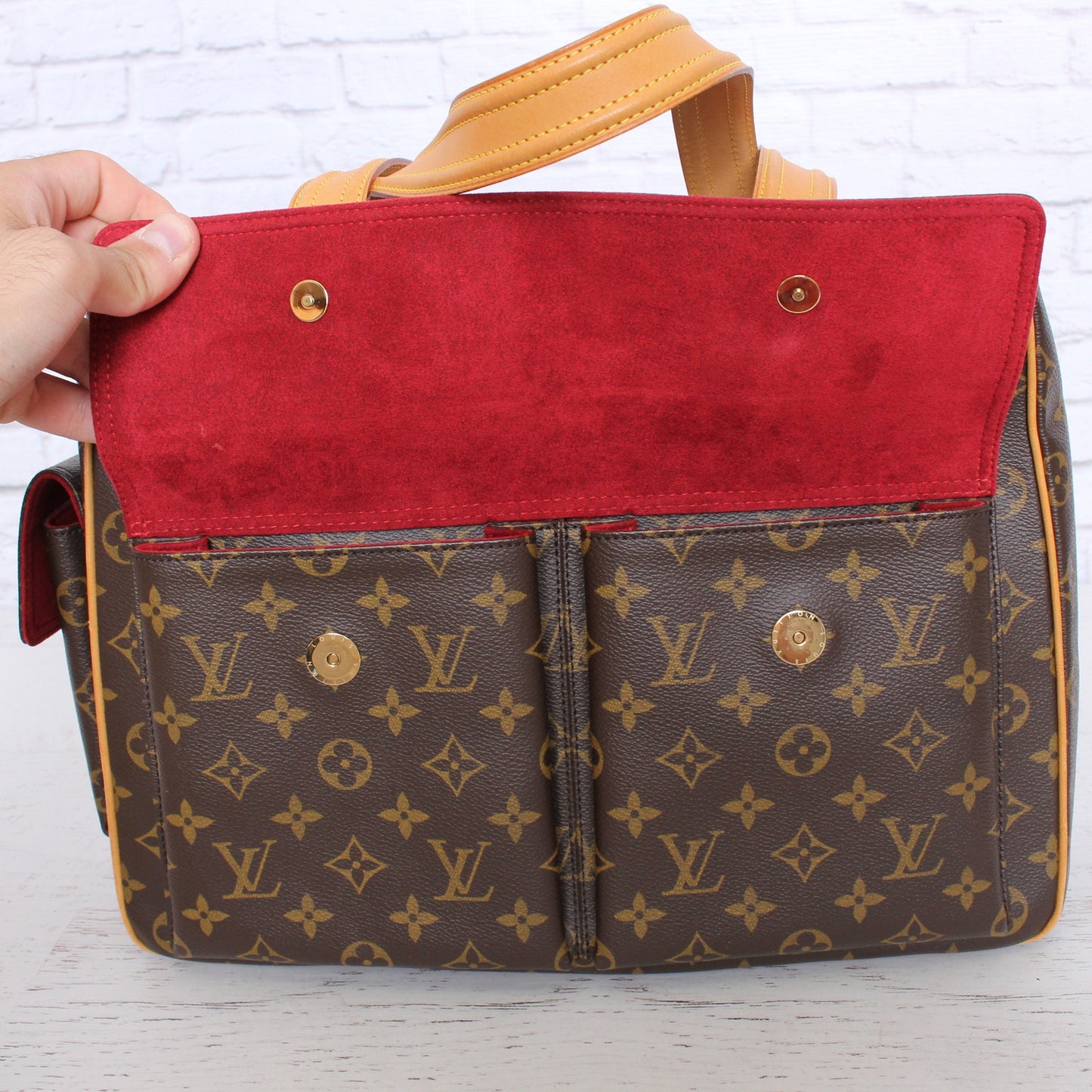 Louis Vuitton Multiple Cite Purse Monogram Bag Pochette Travel Canvas A4995
