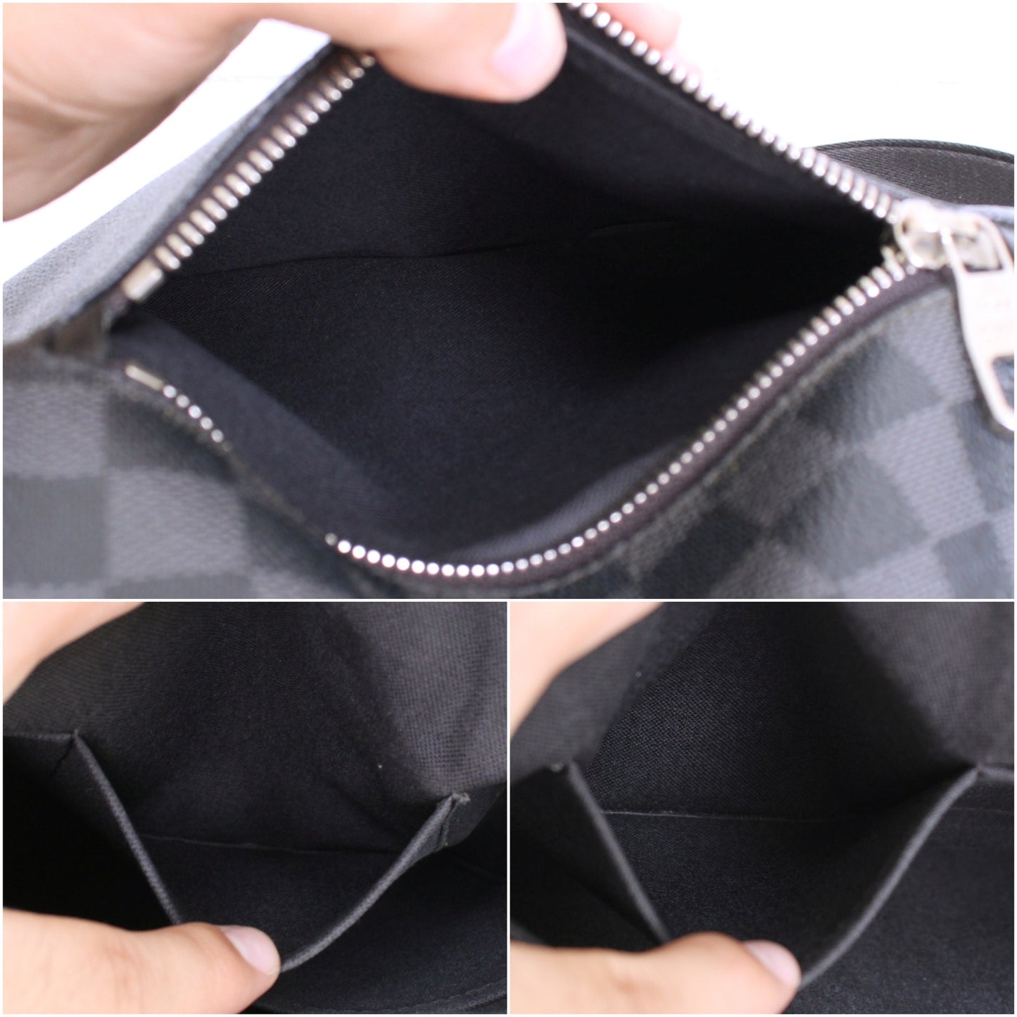 Louis Vuitton Mick PM Damier Graphite Crossbody Gray Shoulder Messenger