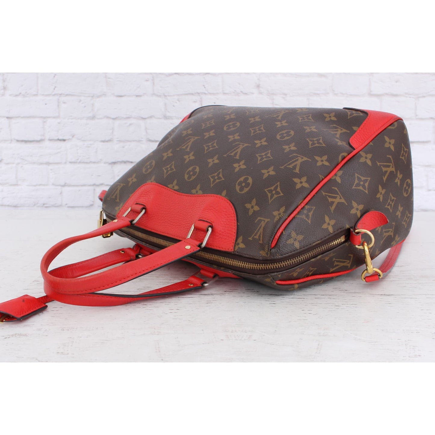 Louis Vuitton Retiro NM Monogram Shoulder Bag Satchel Purse Strap Zip