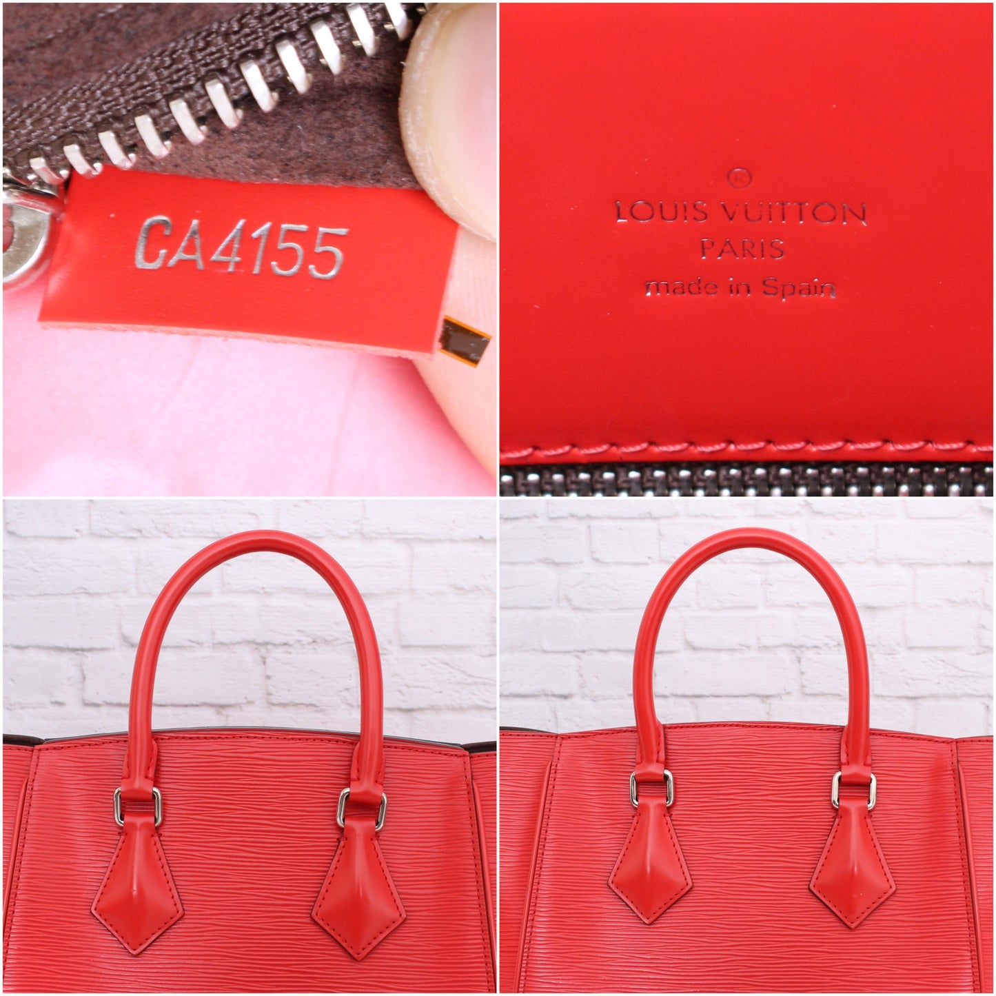 Louis Vuitton Phoenix PM Red Epi Satchel Crossbody and Shoulder Purse Tote A3189