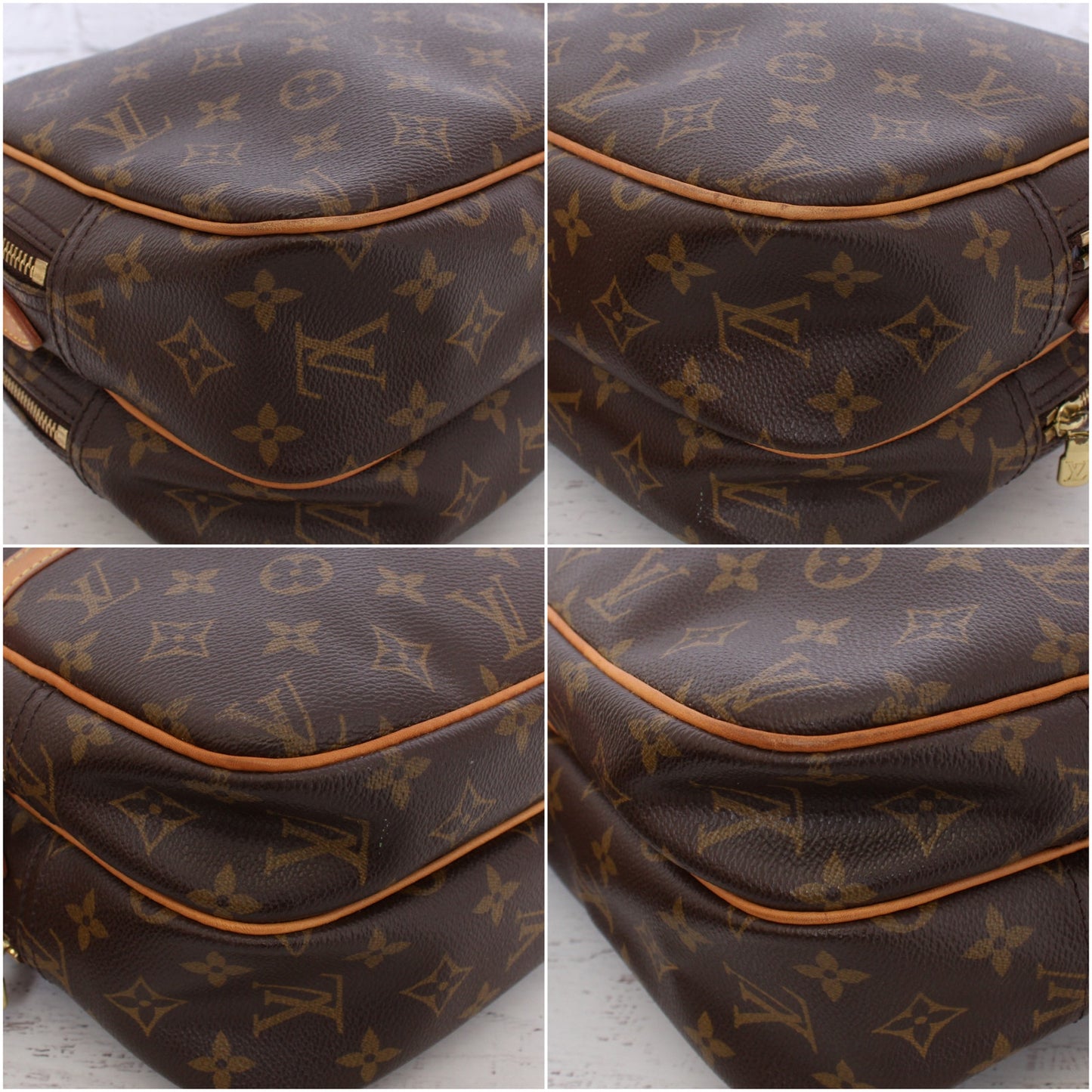 Louis Vuitton Reporter PM Monogram Crossbody & Shoulder Bag Messenger Zip A2649