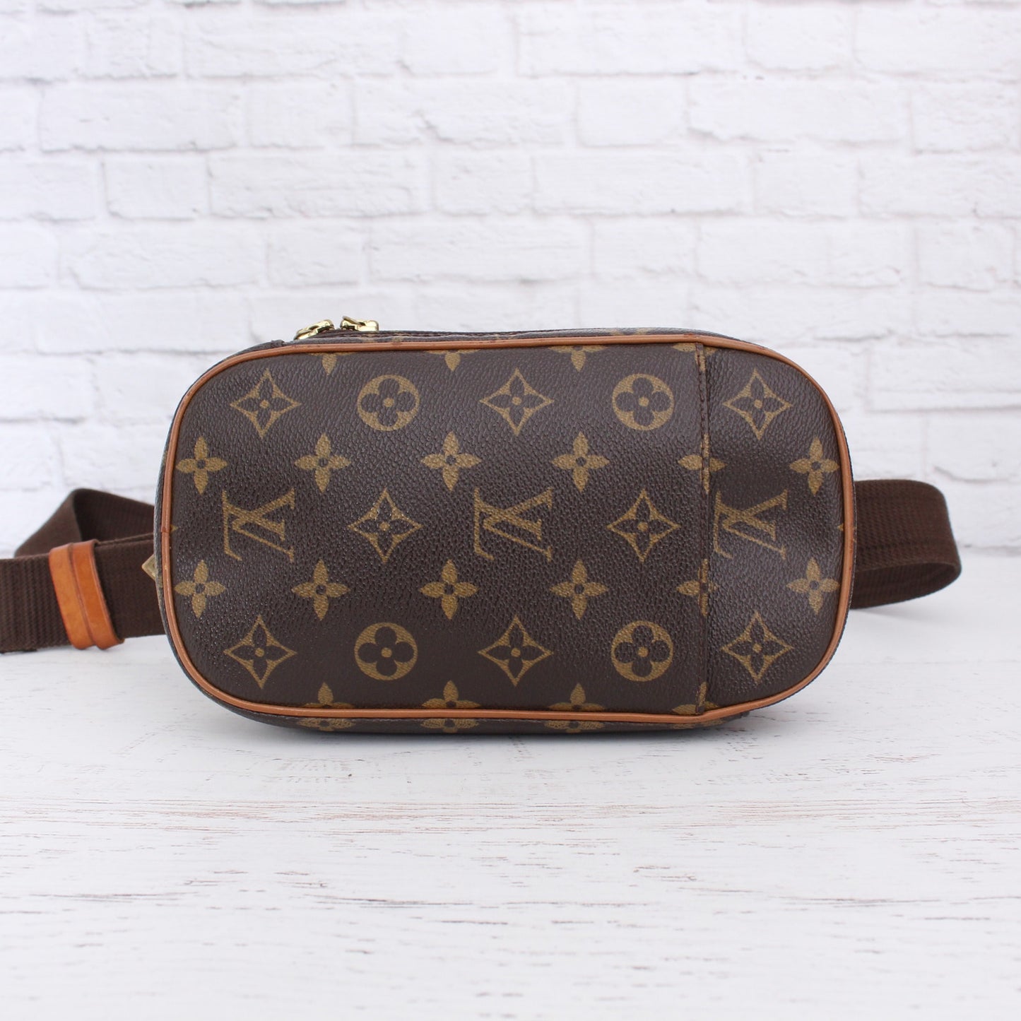 Louis Vuitton Pochette Gange Monogram Bumbag Belt Waist Crossbody Pouch