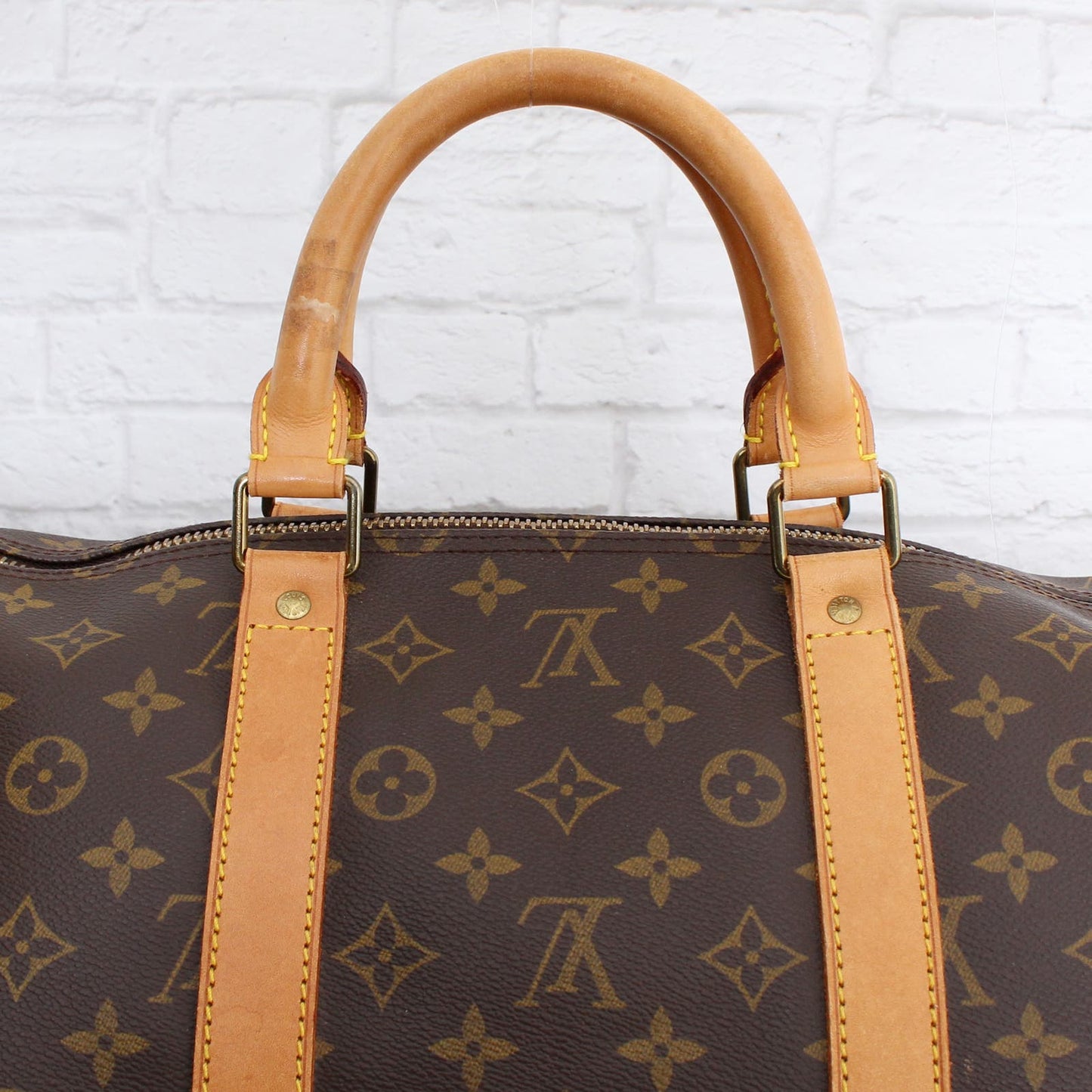Louis Vuitton Keepall Bandouliere 55 Monogram Duffle Luggage Handbag