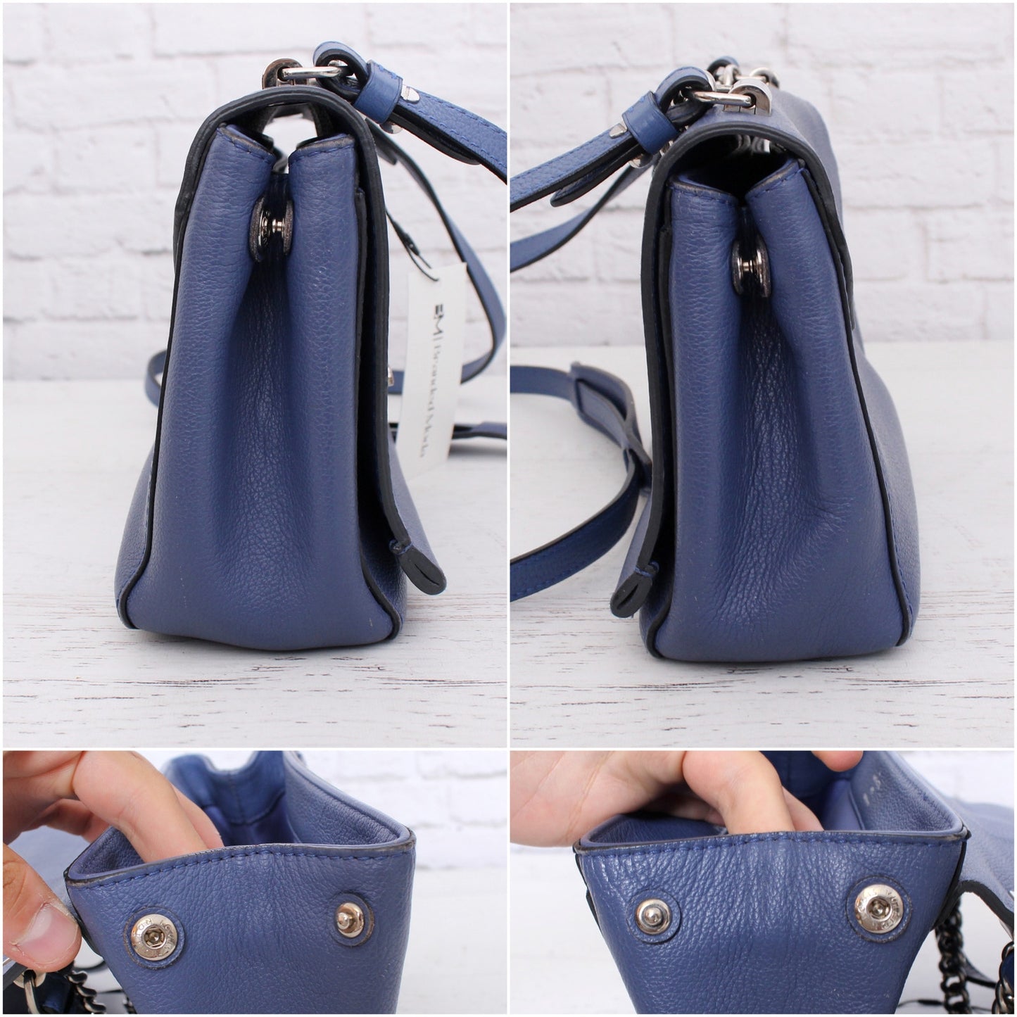 Louis Vuitton Lockme II BB Blue Calfskin Leather Crossbody & Shoulder A5040