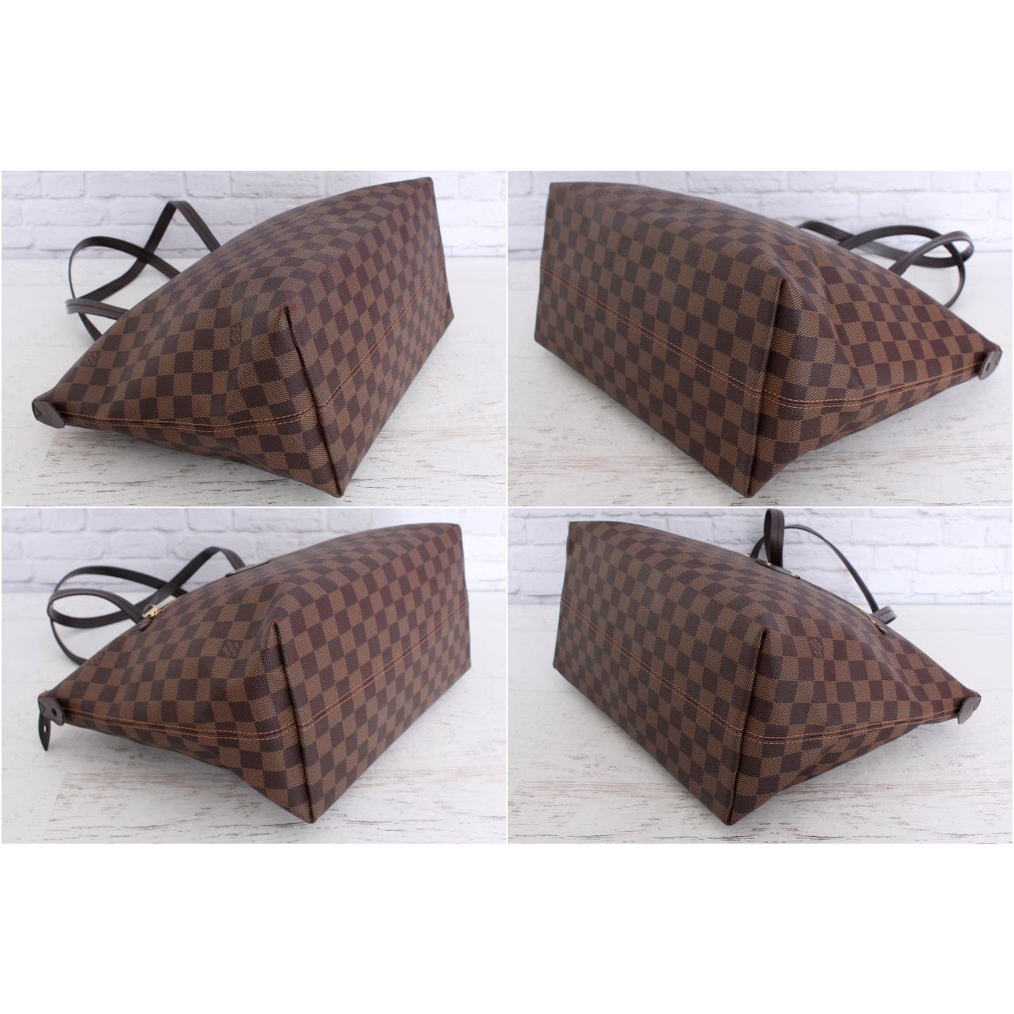 Louis Vuitton Iena MM Tote Damier Ebene Shoulder Bag
