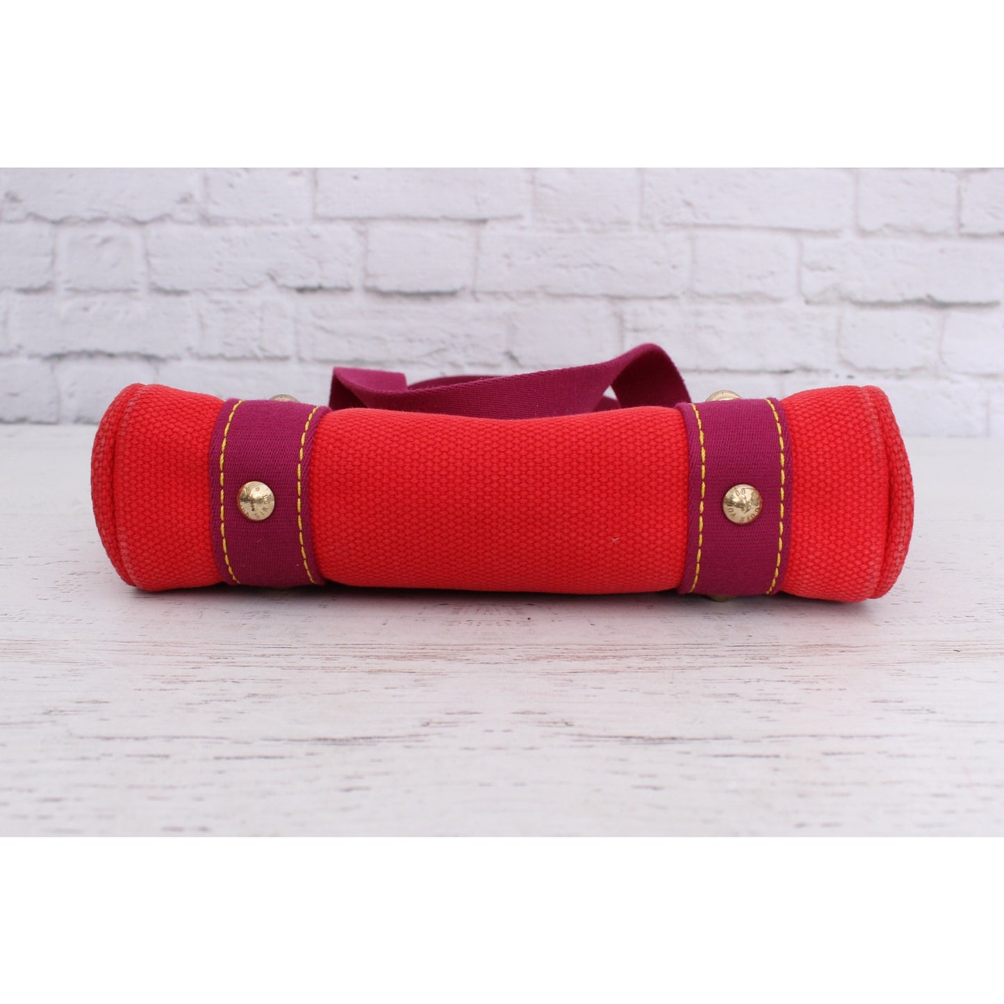 Louis Vuitton Cabas PM Antigua Red Tote Satchel Bag Purse Zip LV A5603