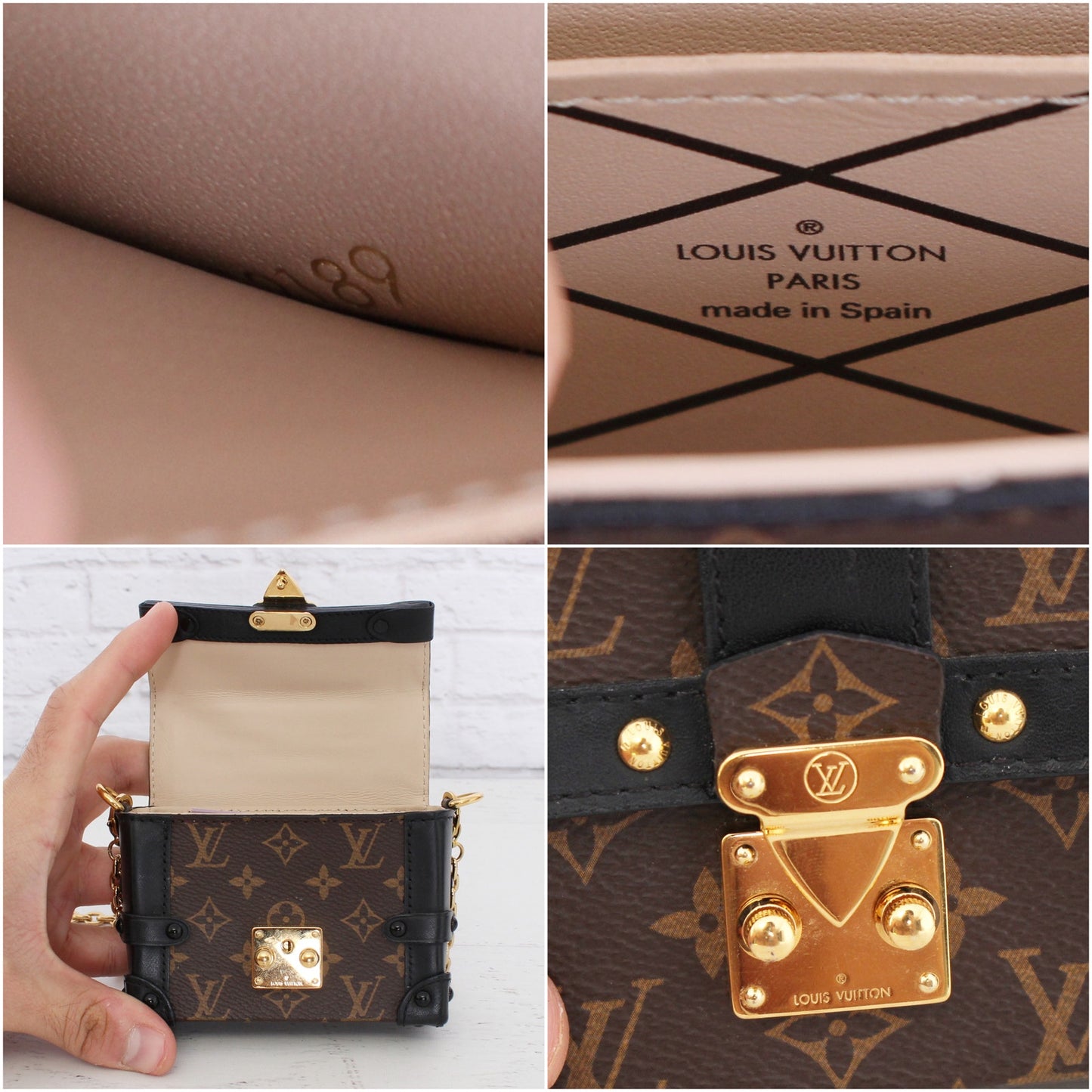 Louis Vuitton Essential Trunk Mini Monogram Crossbody Messenger Women