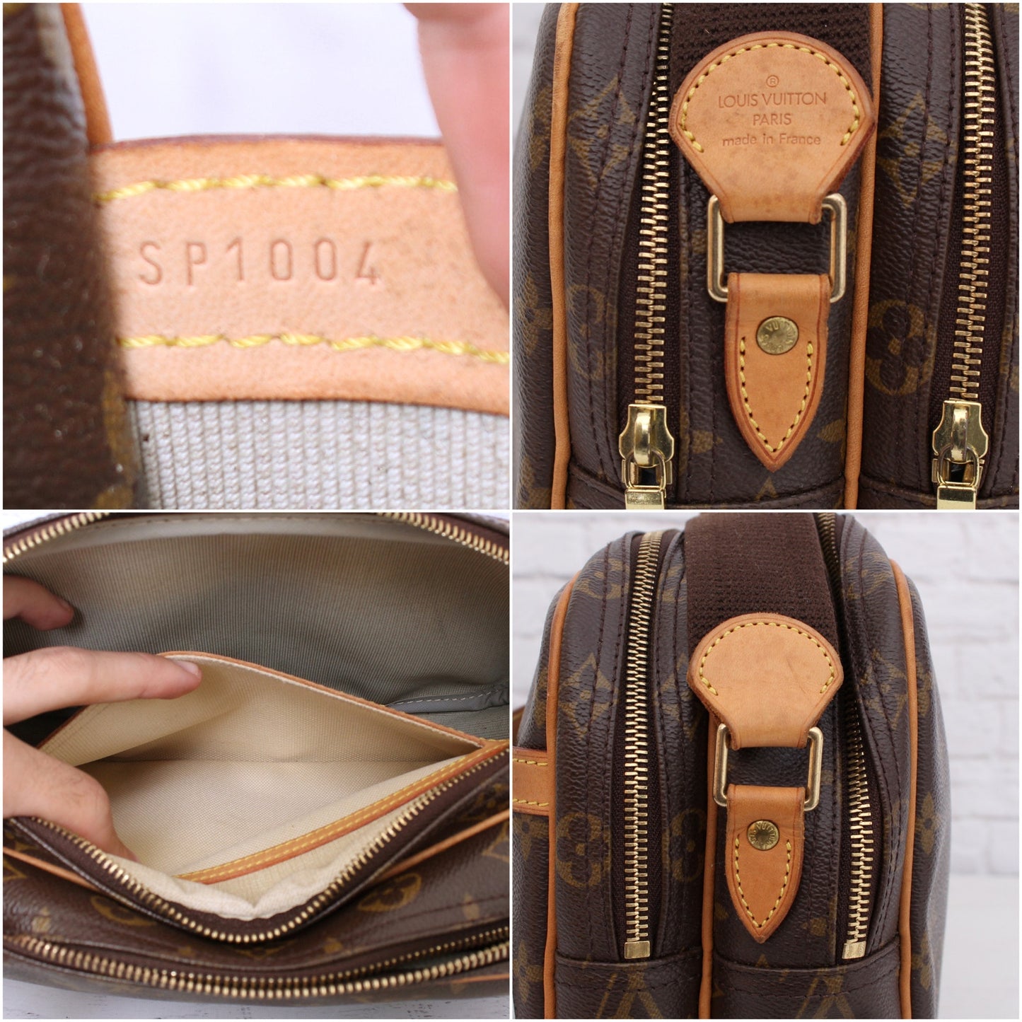 Louis Vuitton Reporter PM Monogram Crossbody & Shoulder Bag Messenger Zip A2649