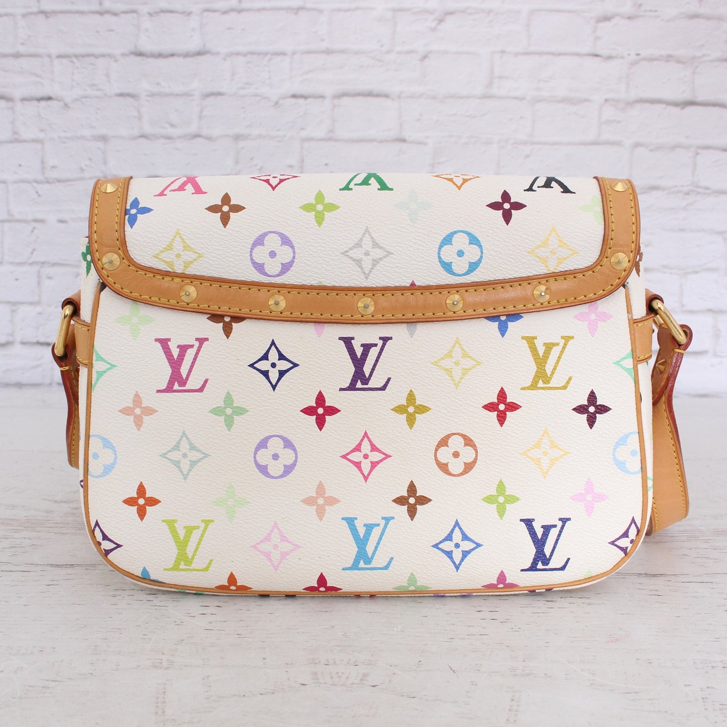 Louis Vuitton Sologne White Multicolor