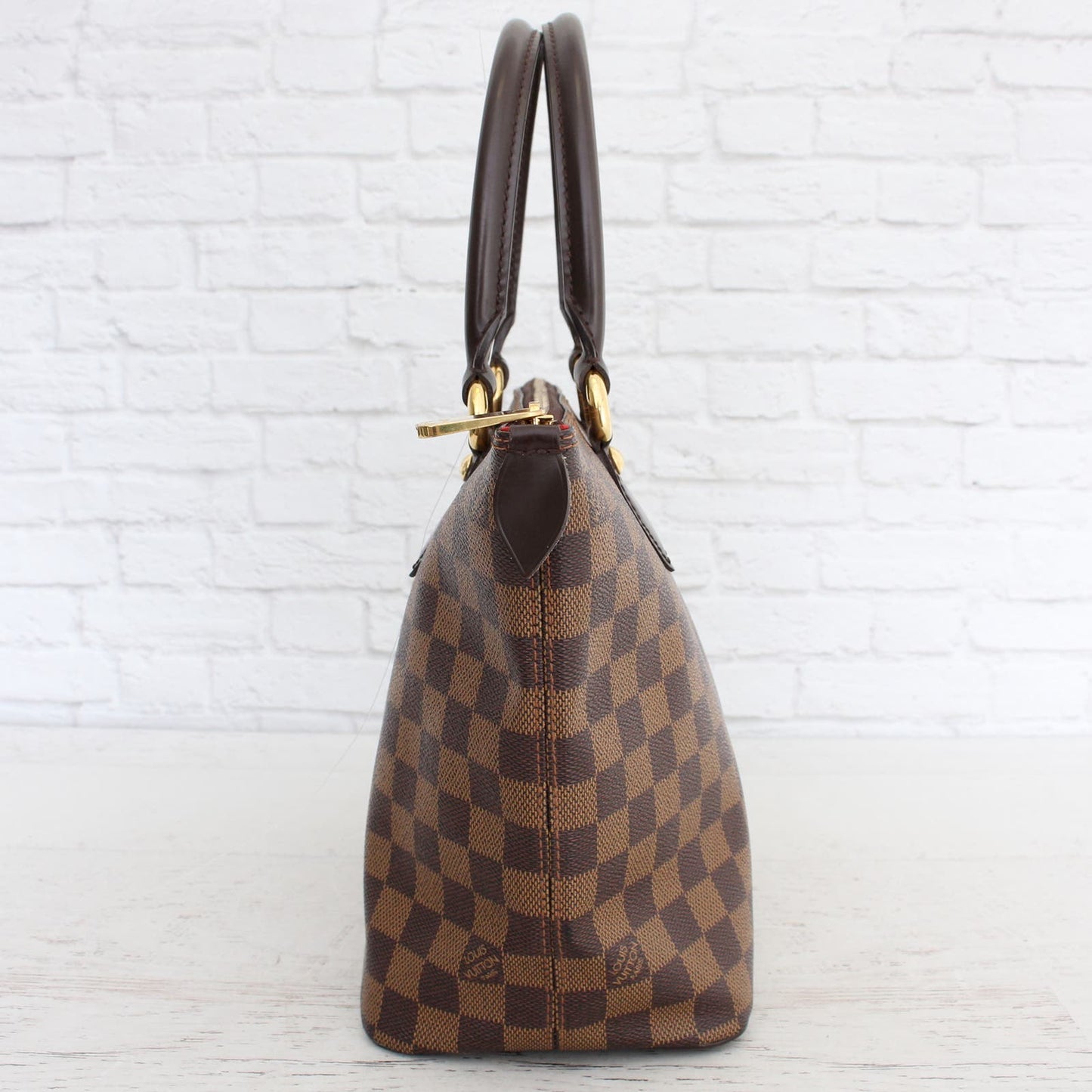 Louis Vuitton Saleya PM Tote Damier Ebene Shoulder Bag Handbag Leather