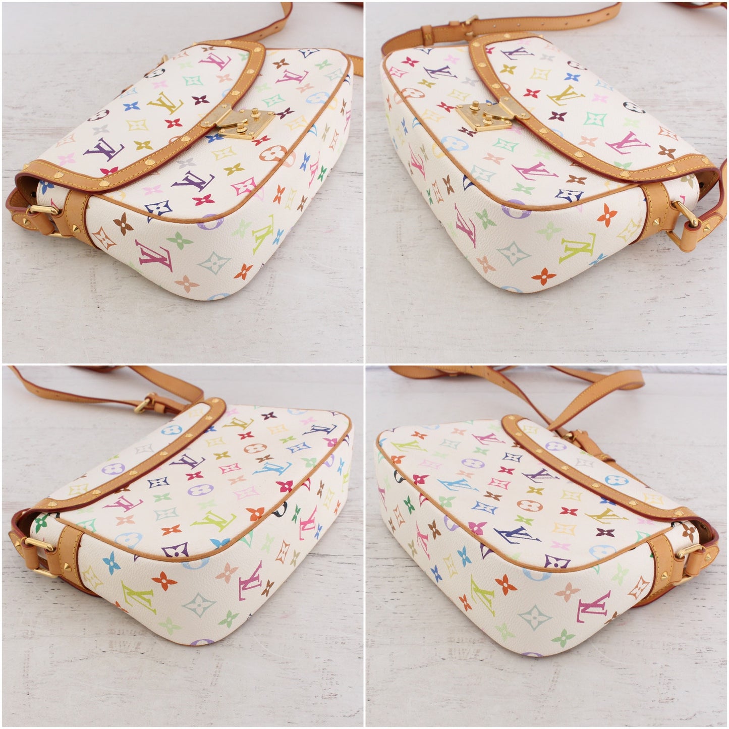 Louis Vuitton Sologne White Multicolor