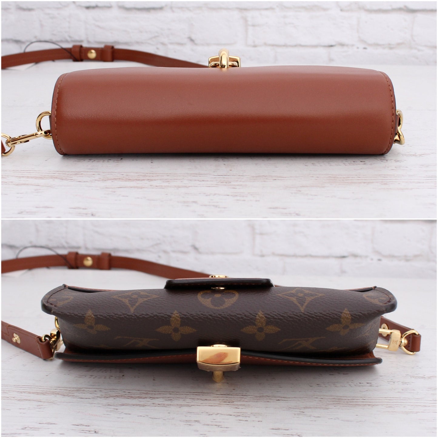 Louis Vuitton Padlock on Strap Monogram Crossbody Purse Handbag Clutch A5383