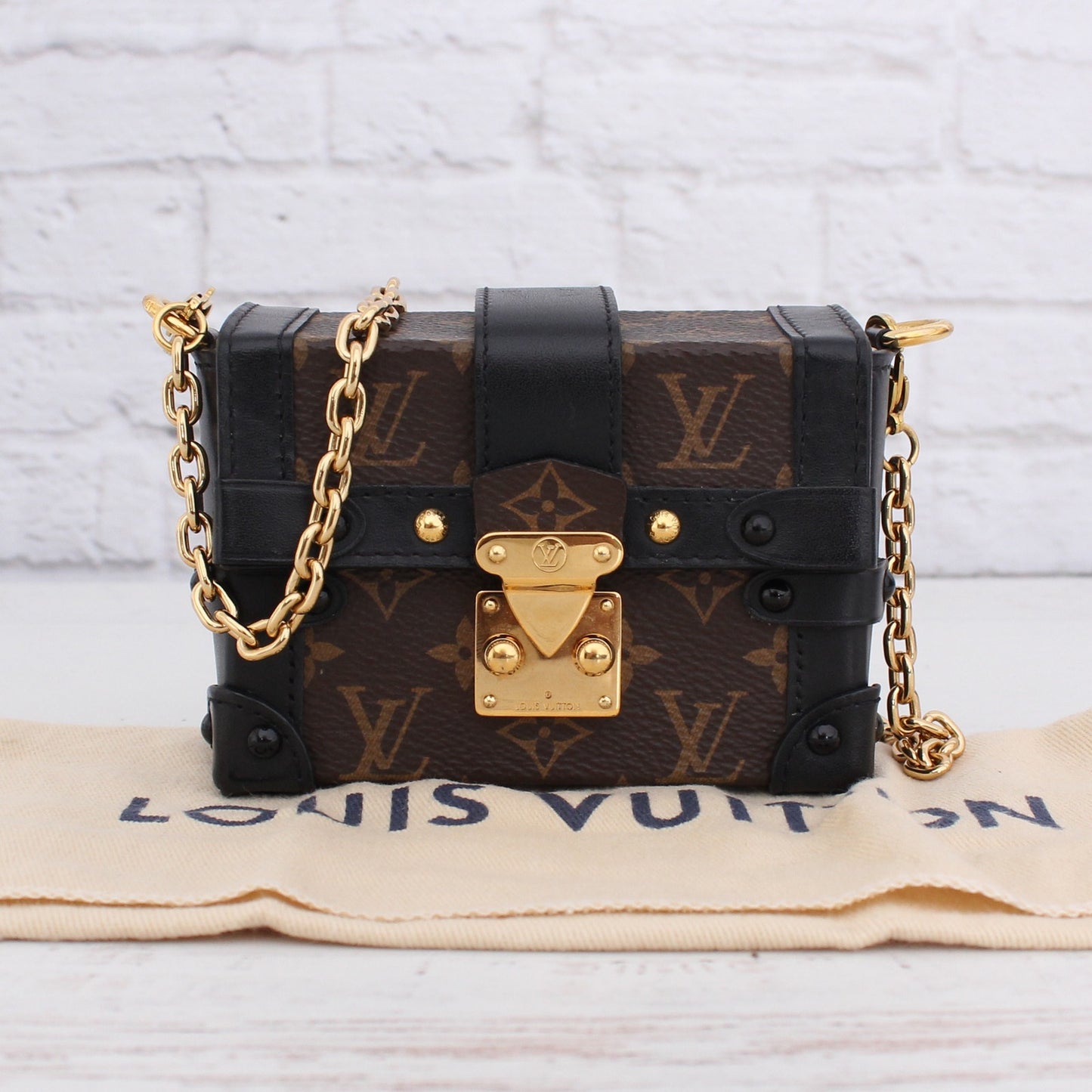 Louis Vuitton Essential Trunk Mini Monogram Crossbody Messenger Women