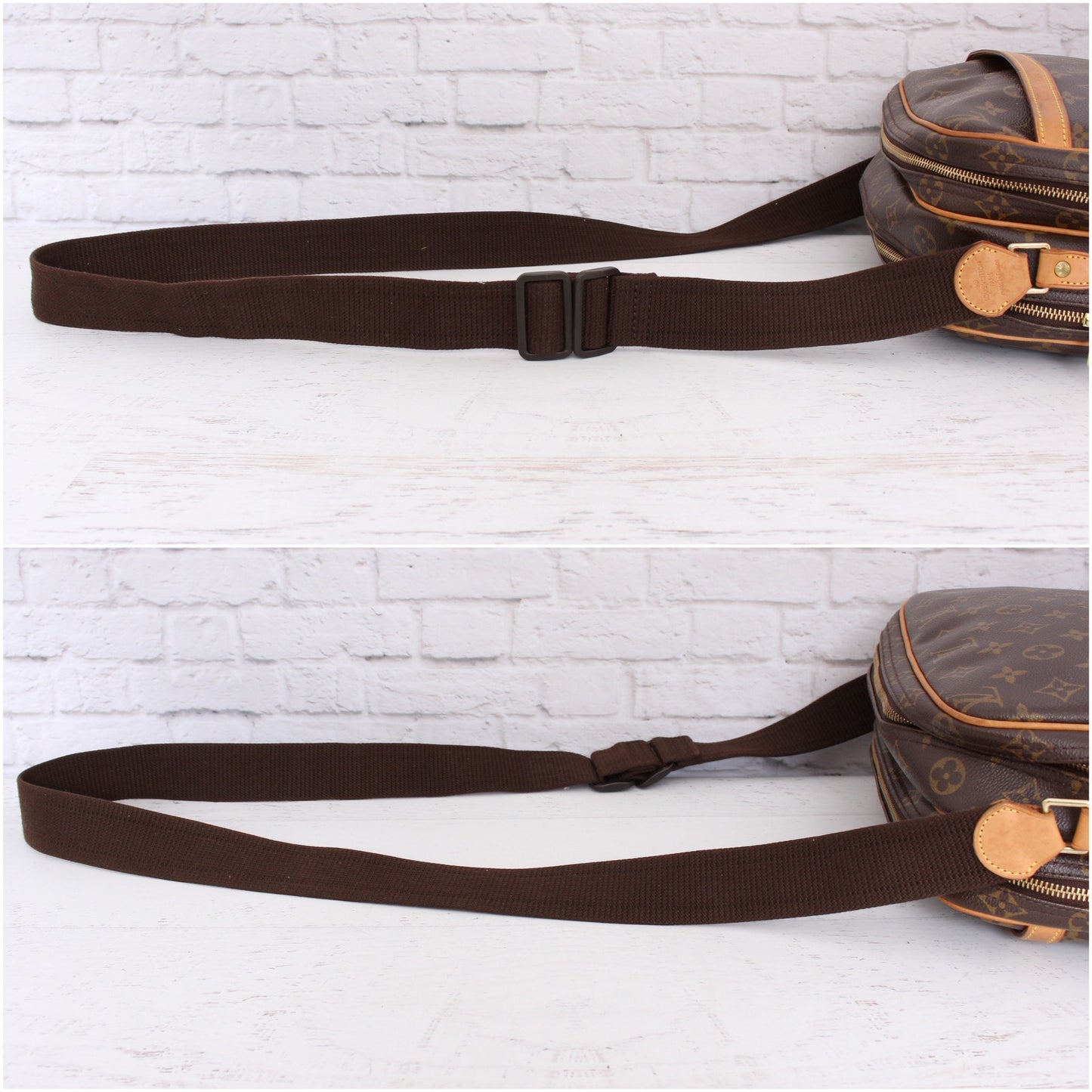 Louis Vuitton Reporter PM Monogram Crossbody & Shoulder Bag Messenger Zip A2649