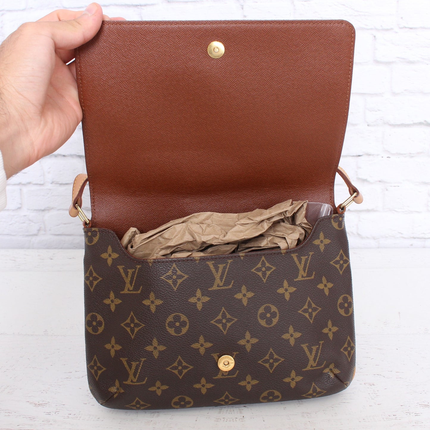 Louis Vuitton Musette Tango Short PM Monogram Shoulder Purse Messenger A3403