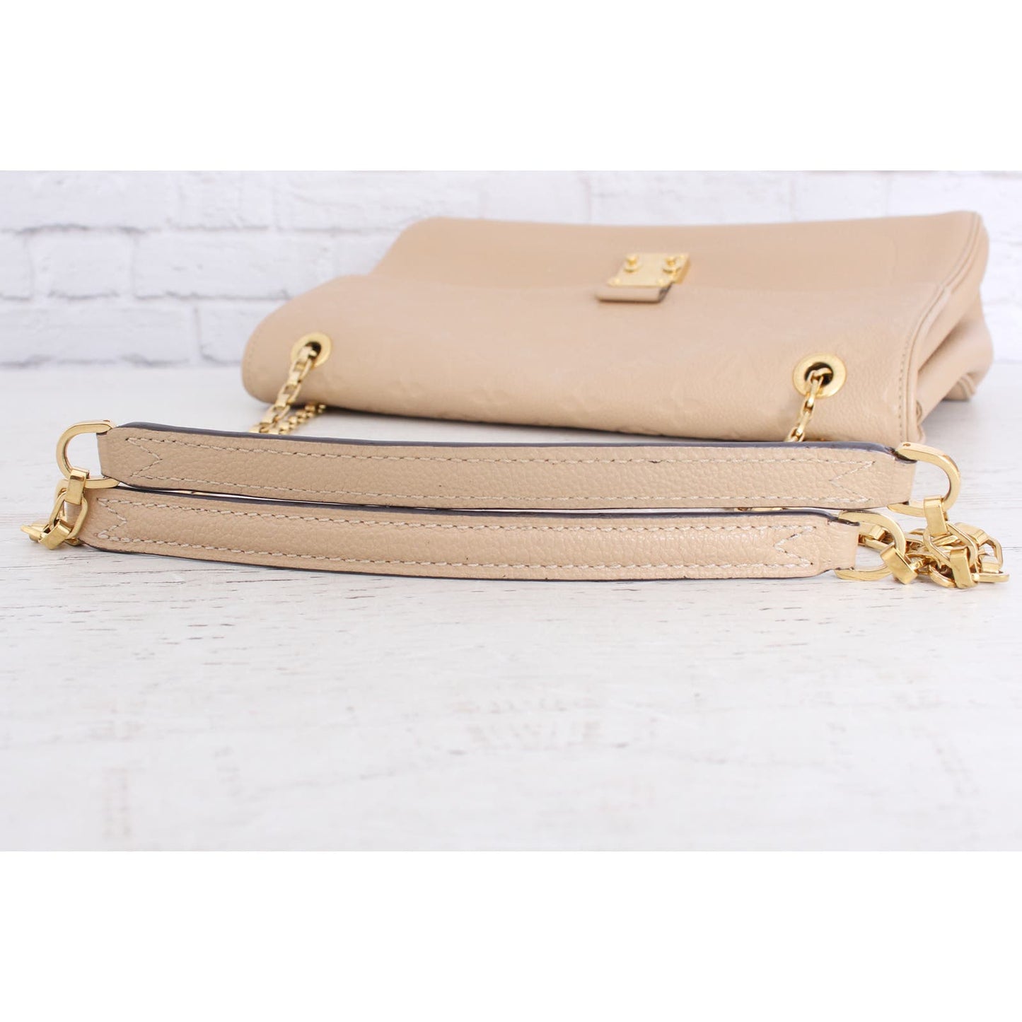 Louis Vuitton Saint Germain MM Empreinte Dune Brown Shoulder Leather