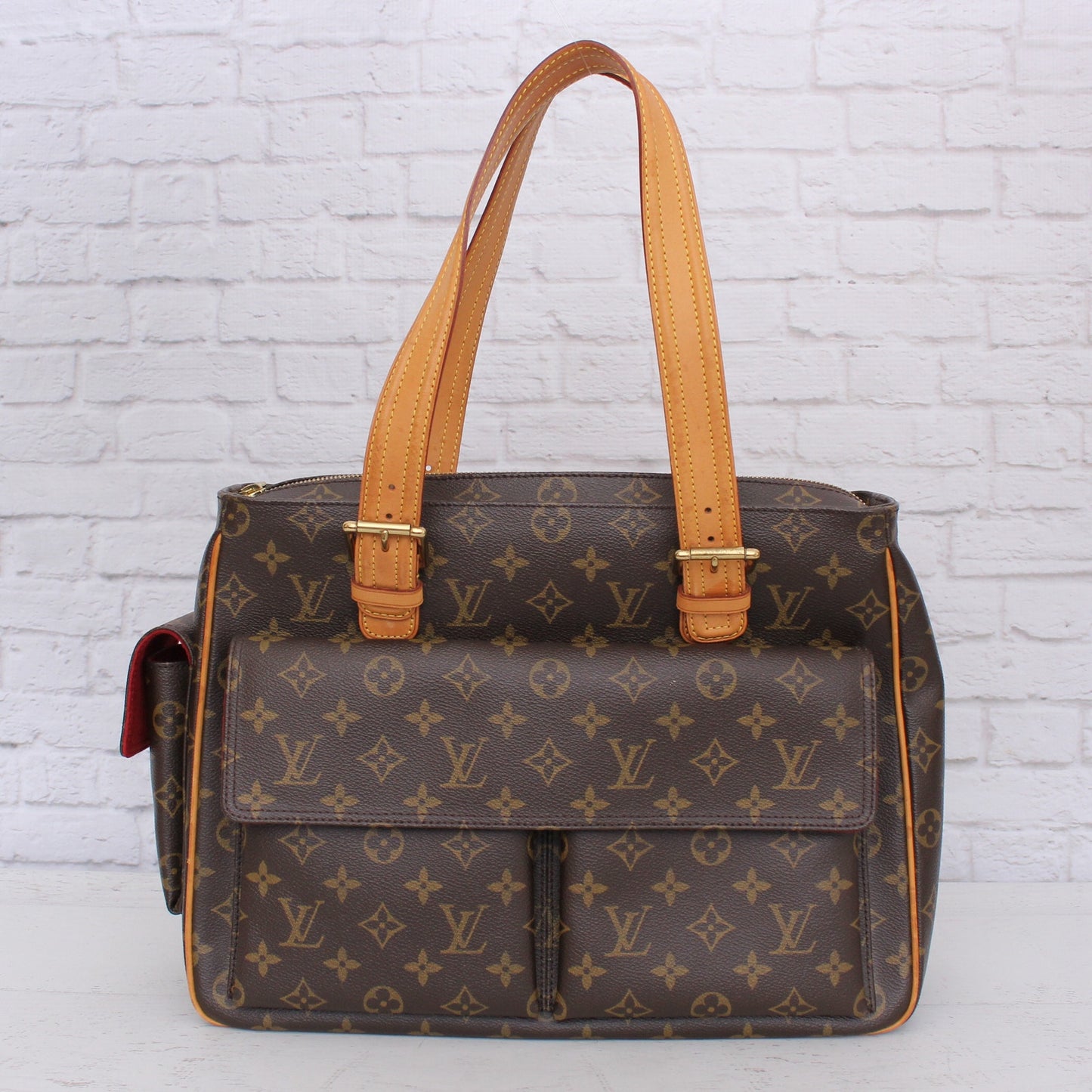 Louis Vuitton Multiple Cite Purse Monogram Bag Pochette Travel Canvas A4995
