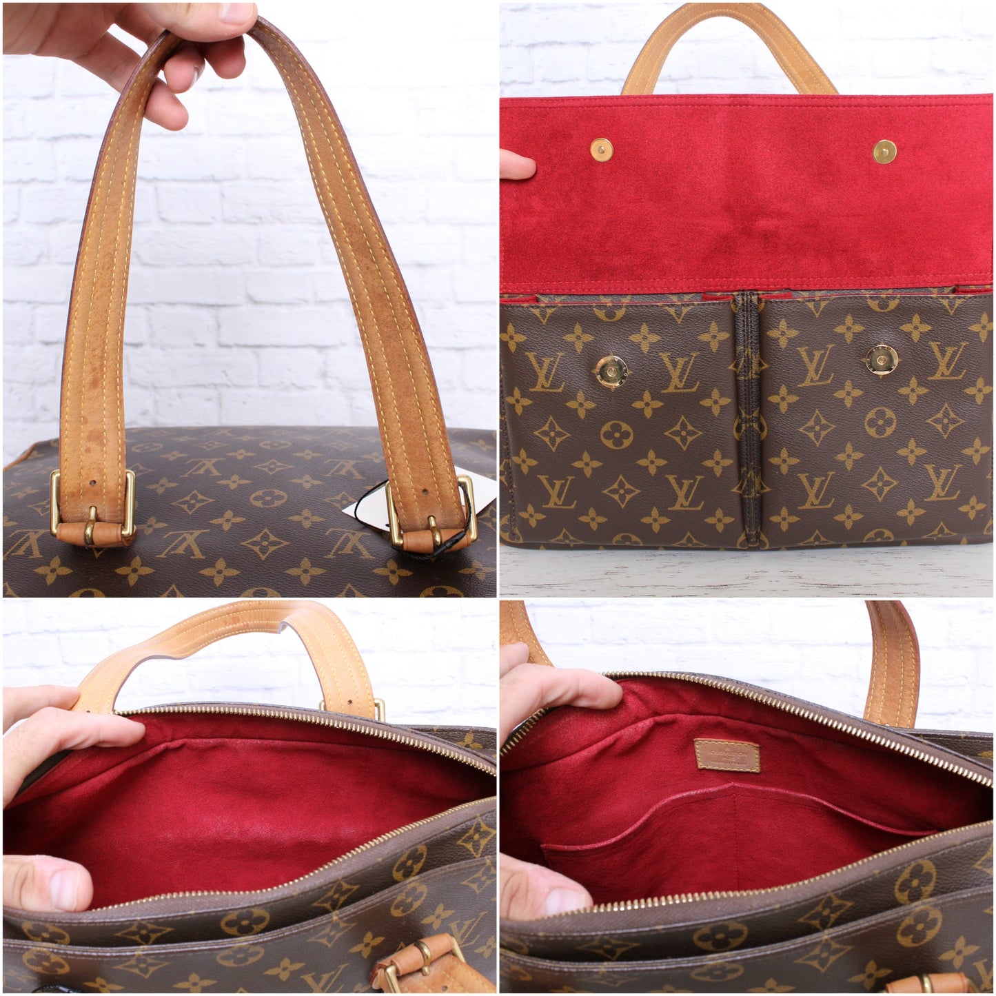 Louis Vuitton Multiple Cite Purse Monogram Bag Pochette Travel Canvas A5114