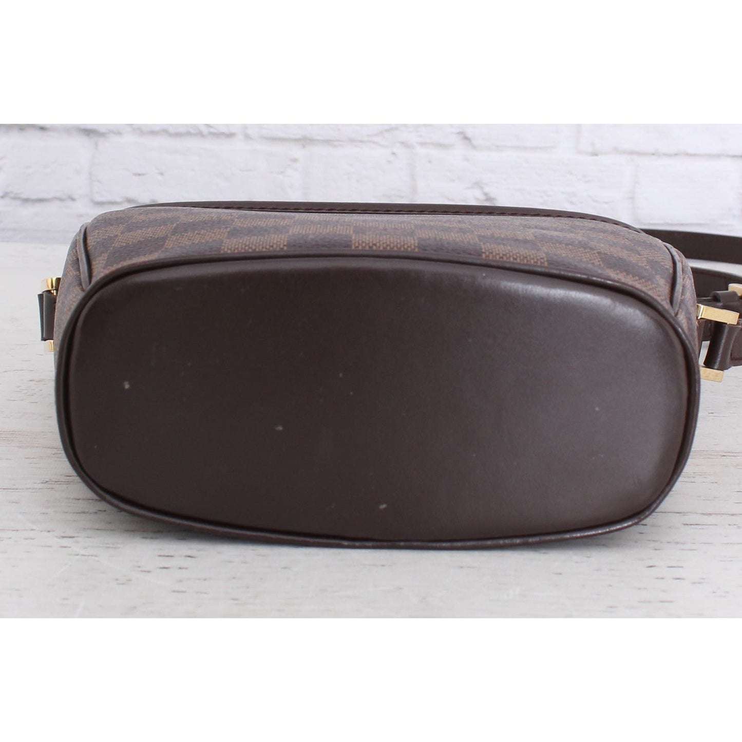 Louis Vuitton Ipanema PM Damier Ebene Crossbody Purse Messenger Brown