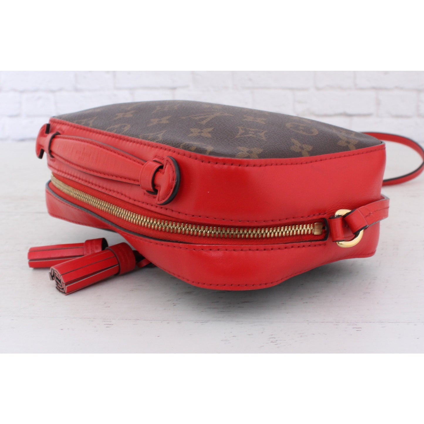 Louis Vuitton Saintonge Monogram Red Crossbody