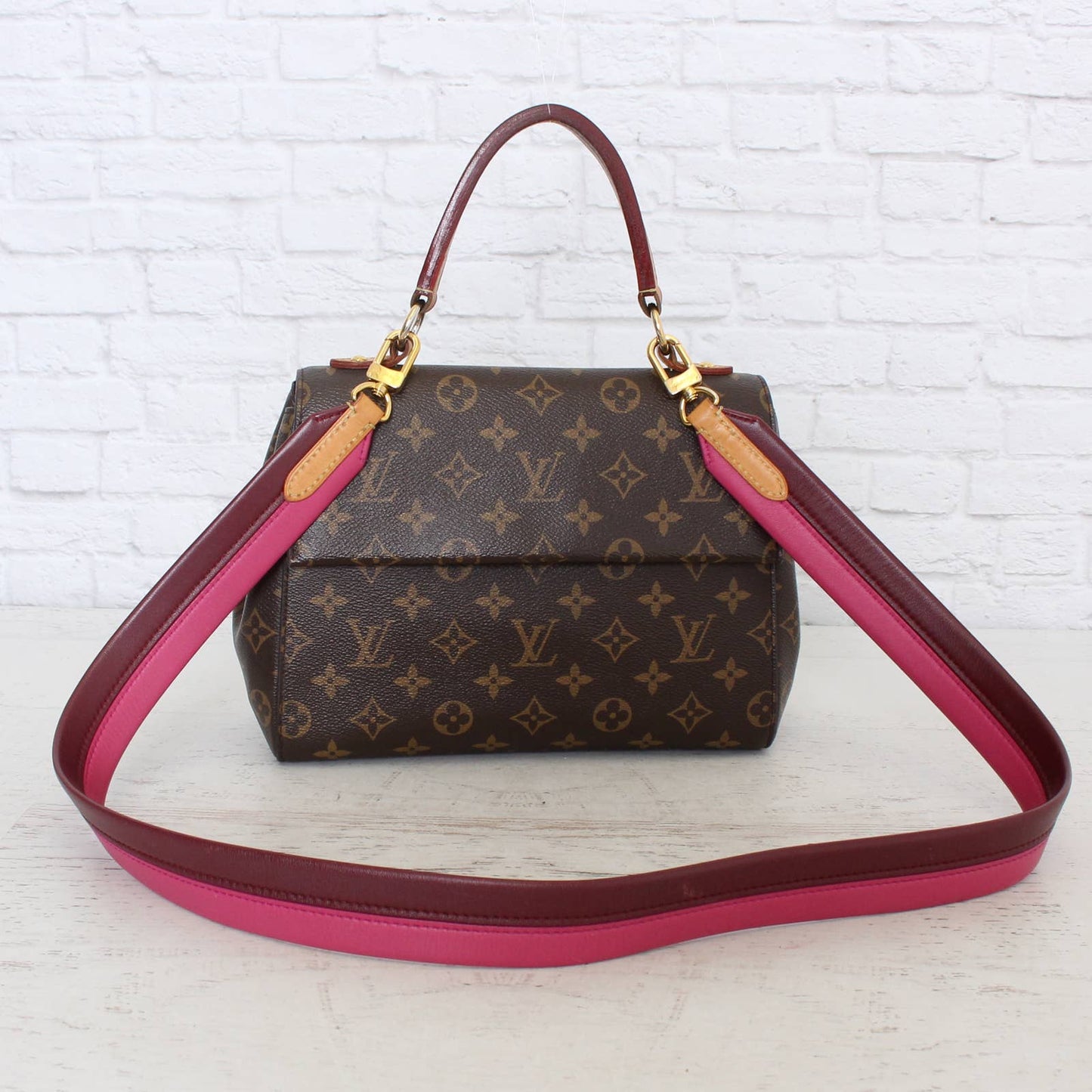 Louis Vuitton Cluny BB Monogram Crossbody Fuchsia
