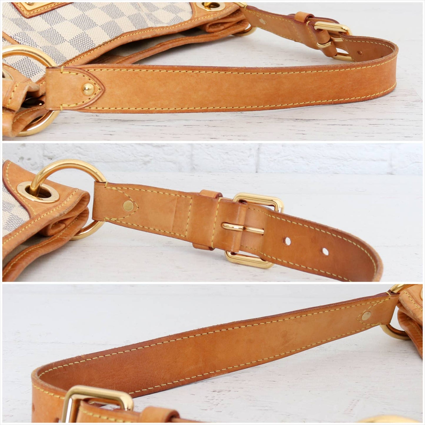 Louis Vuitton Galliera PM Damier Azur Shoulder Bag