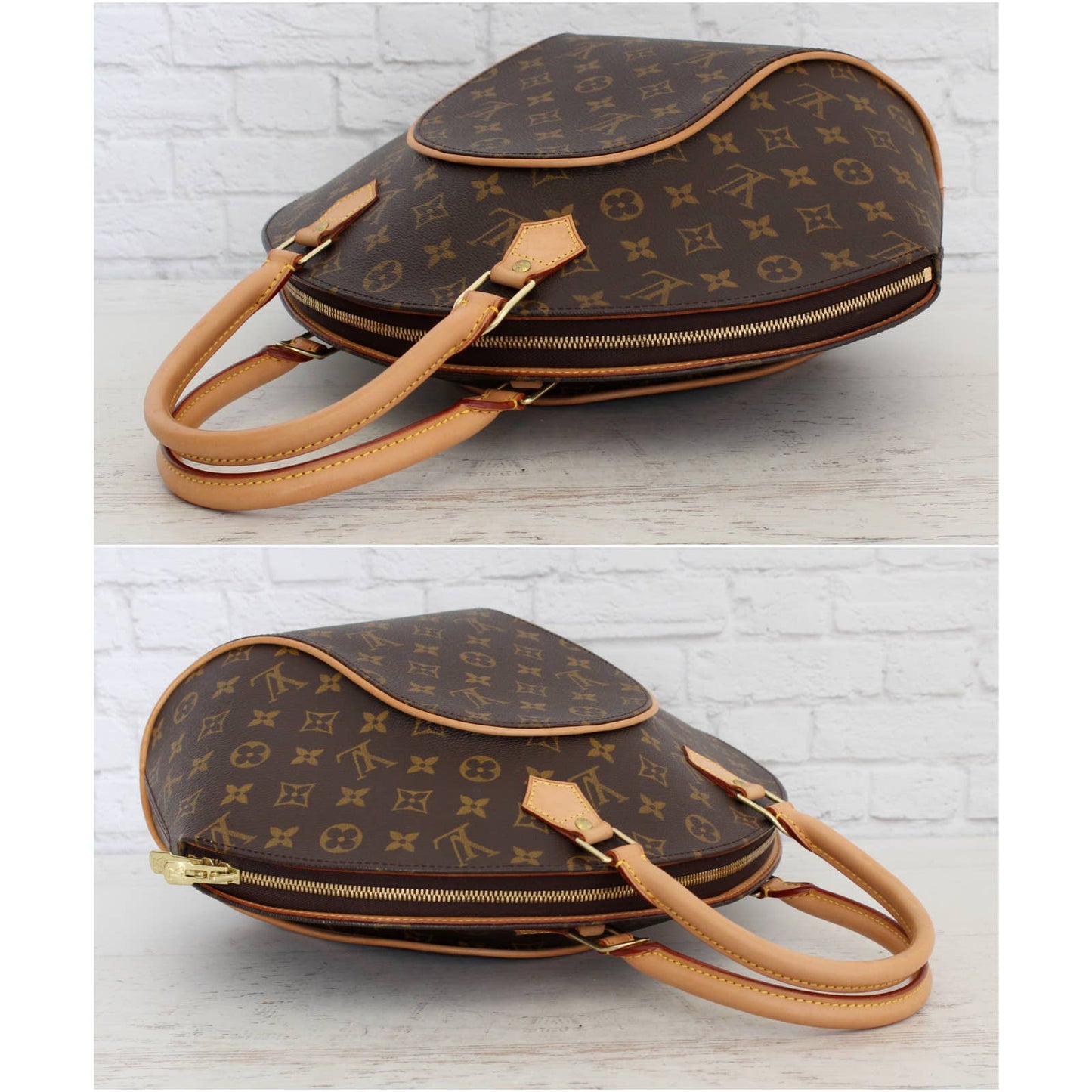 Louis Vuitton Ellipse MM Monogram Satchel Large