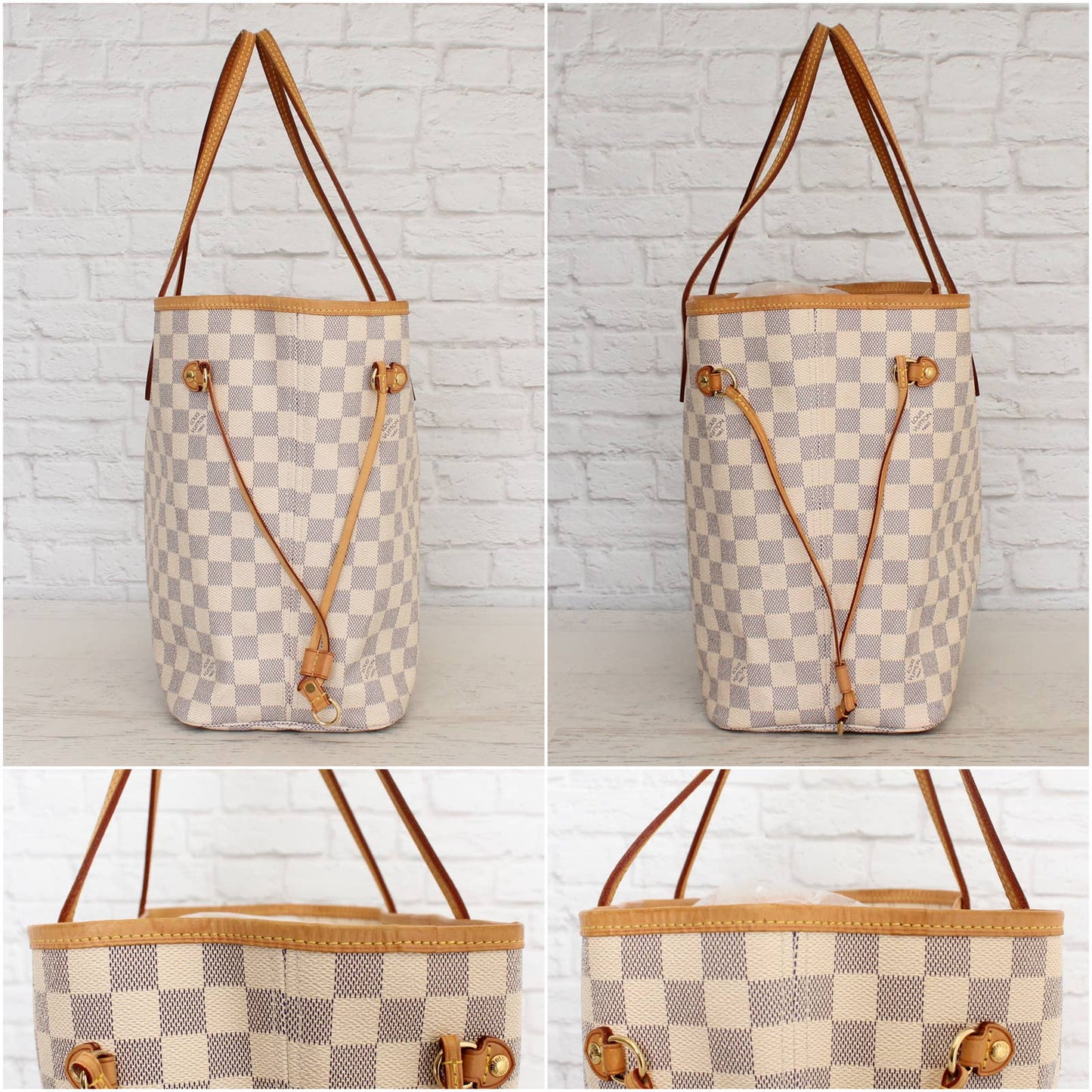 Louis Vuitton Neverfull MM Damier Azur Tote