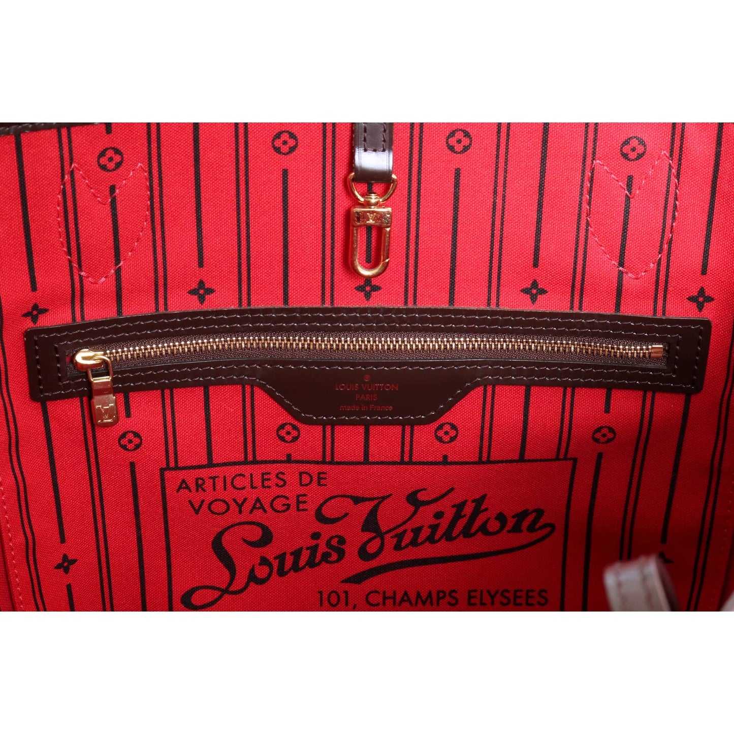 Louis Vuitton Neverfull MM Damier Ebene Tote