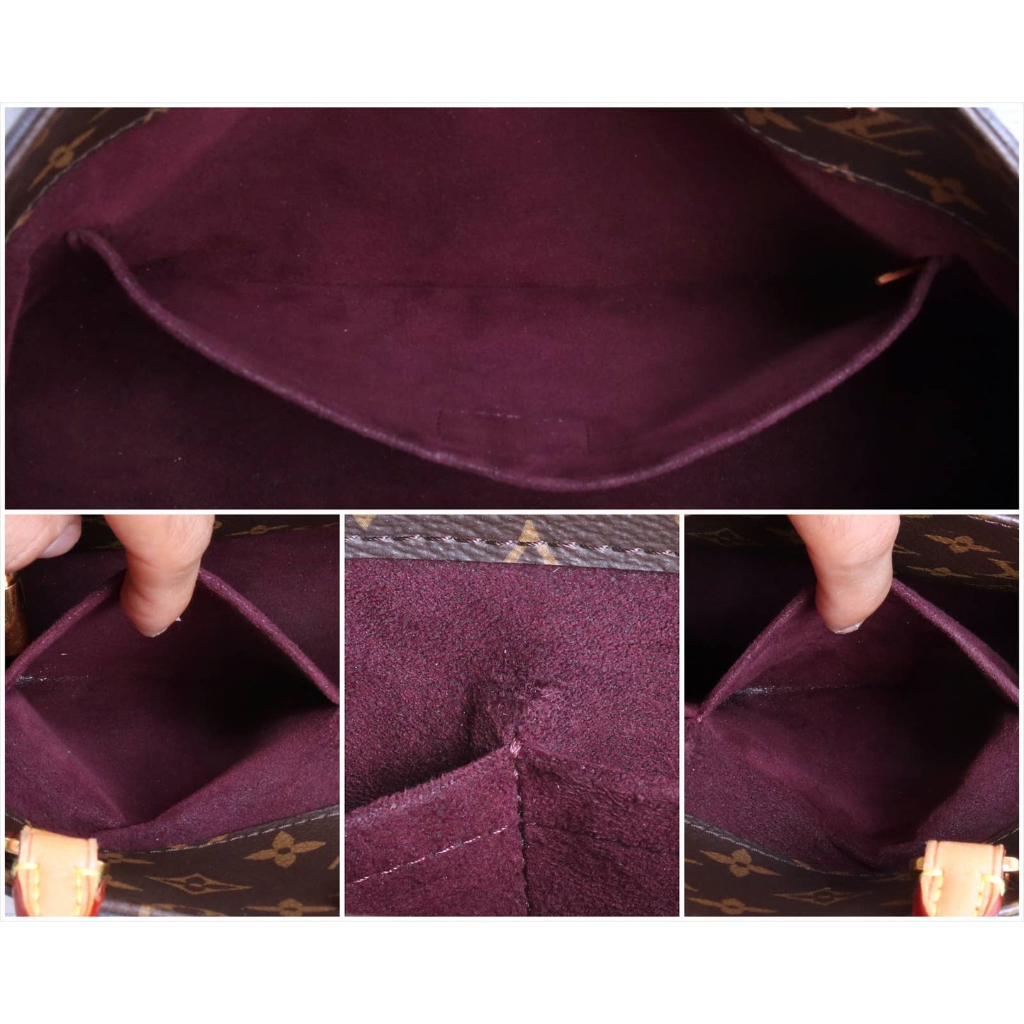 Louis Vuitton Montaigne MM Monogram Satchel & Shoulder Bag Dust Bag & Box