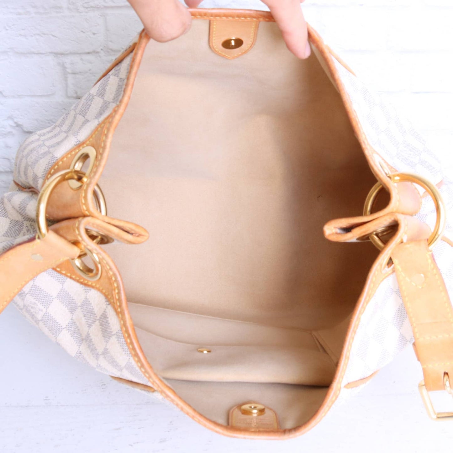 Louis Vuitton Galliera PM Damier Azur Shoulder Bag