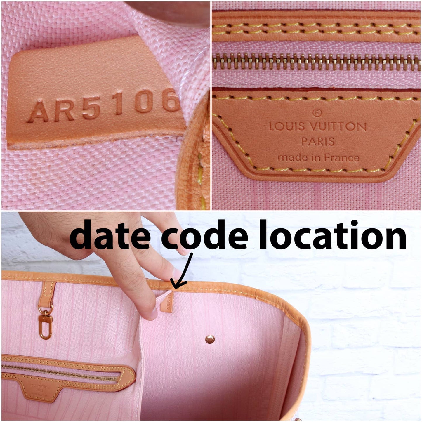 Louis Vuitton Neverfull MM Damier Azur Tote with Pouch