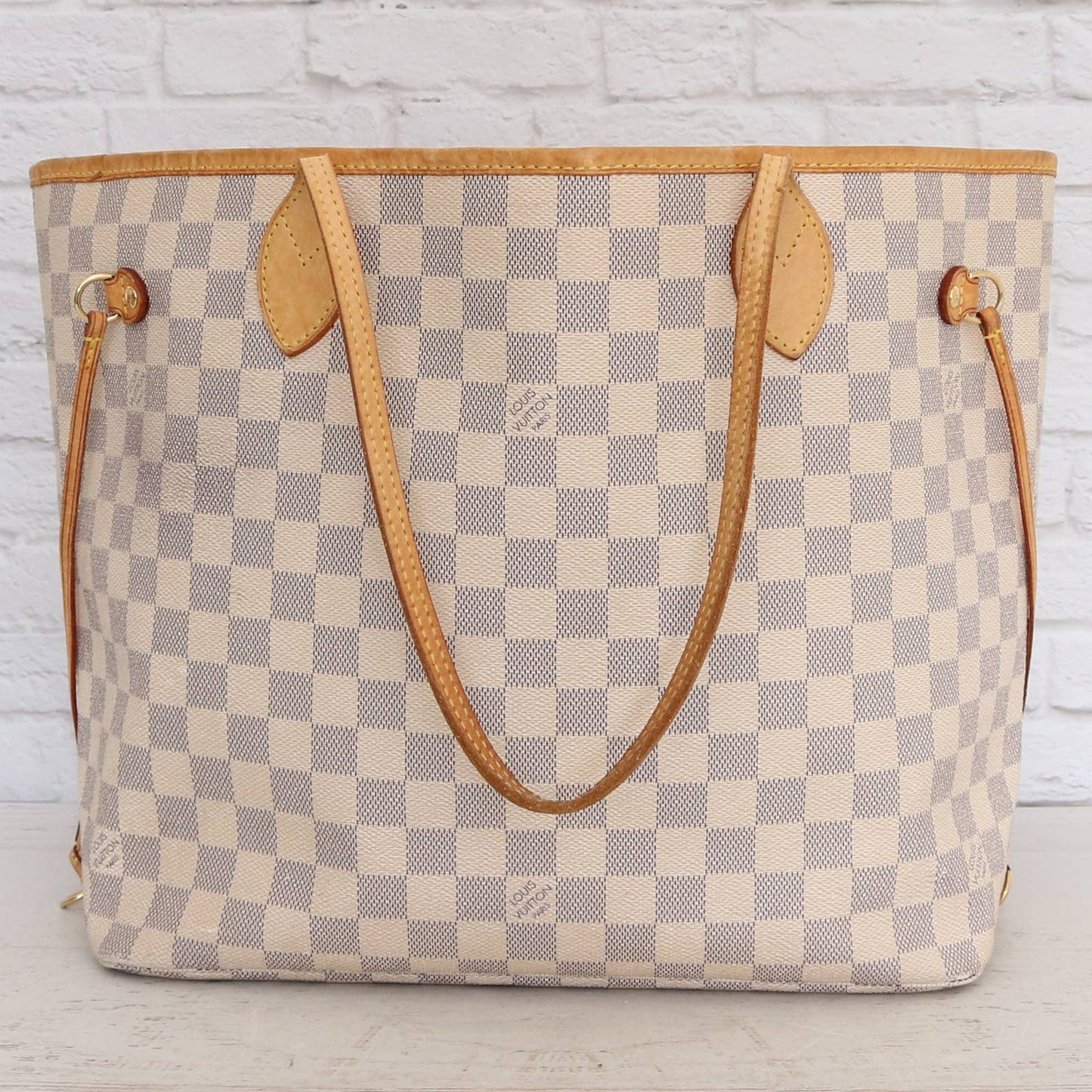 Louis Vuitton Neverfull MM Damier Azur Tote