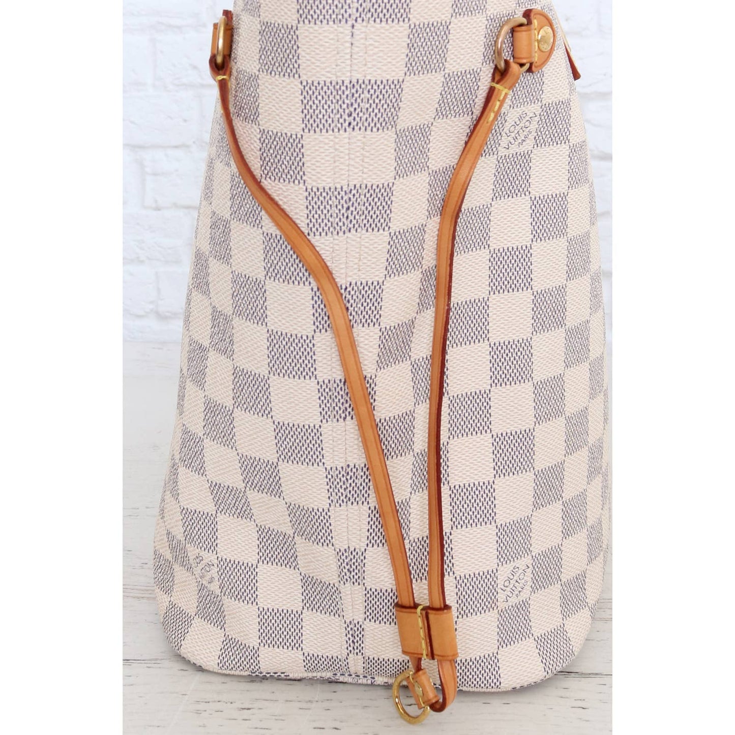 Louis Vuitton Neverfull MM with Pouch Damier Azur Pochette Tote