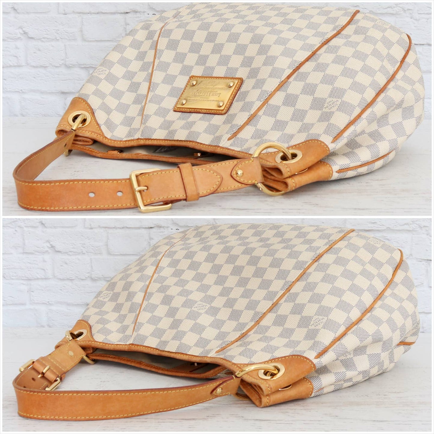 Louis Vuitton Galliera PM Damier Azur Shoulder Bag