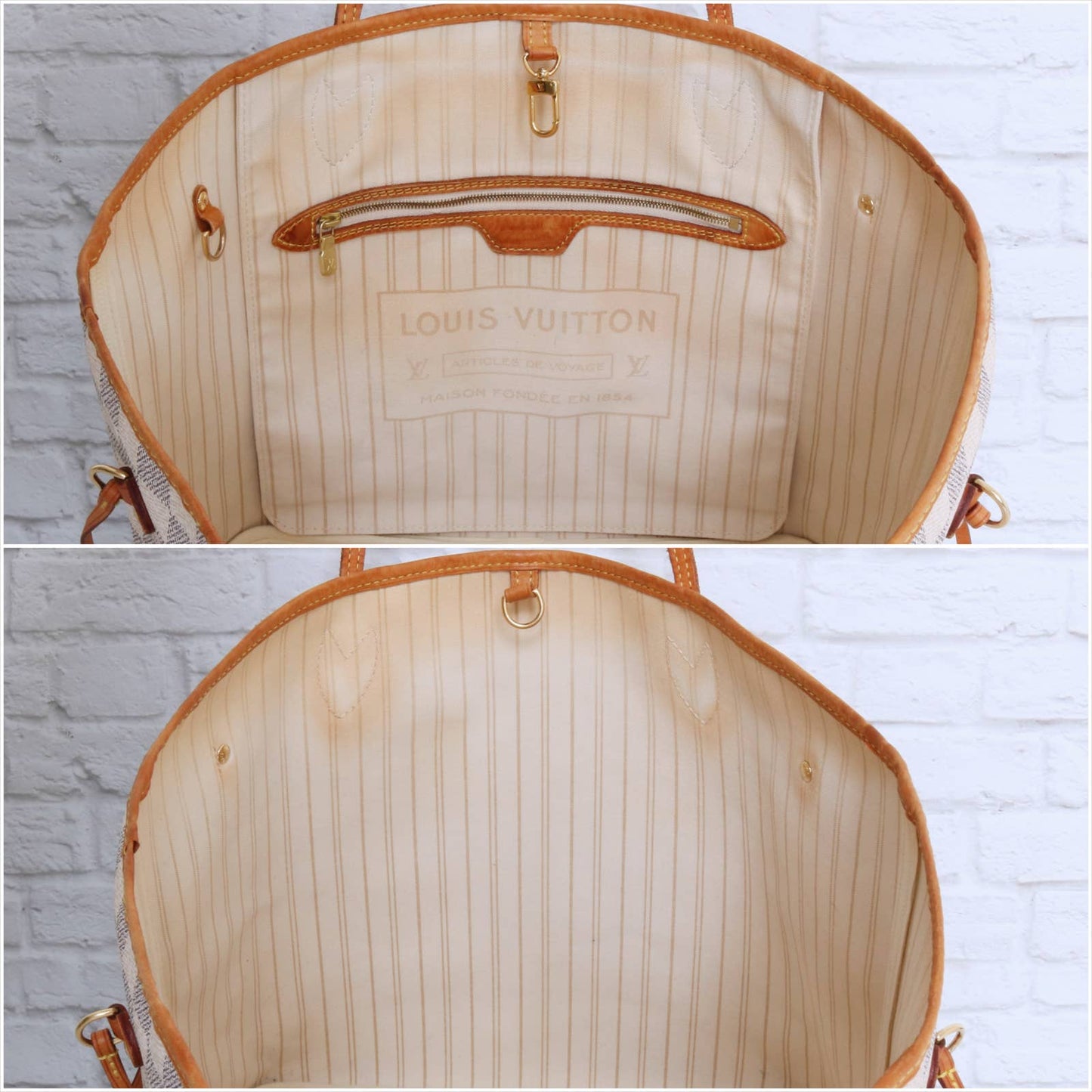 Louis Vuitton Neverfull MM Damier Azur Tote